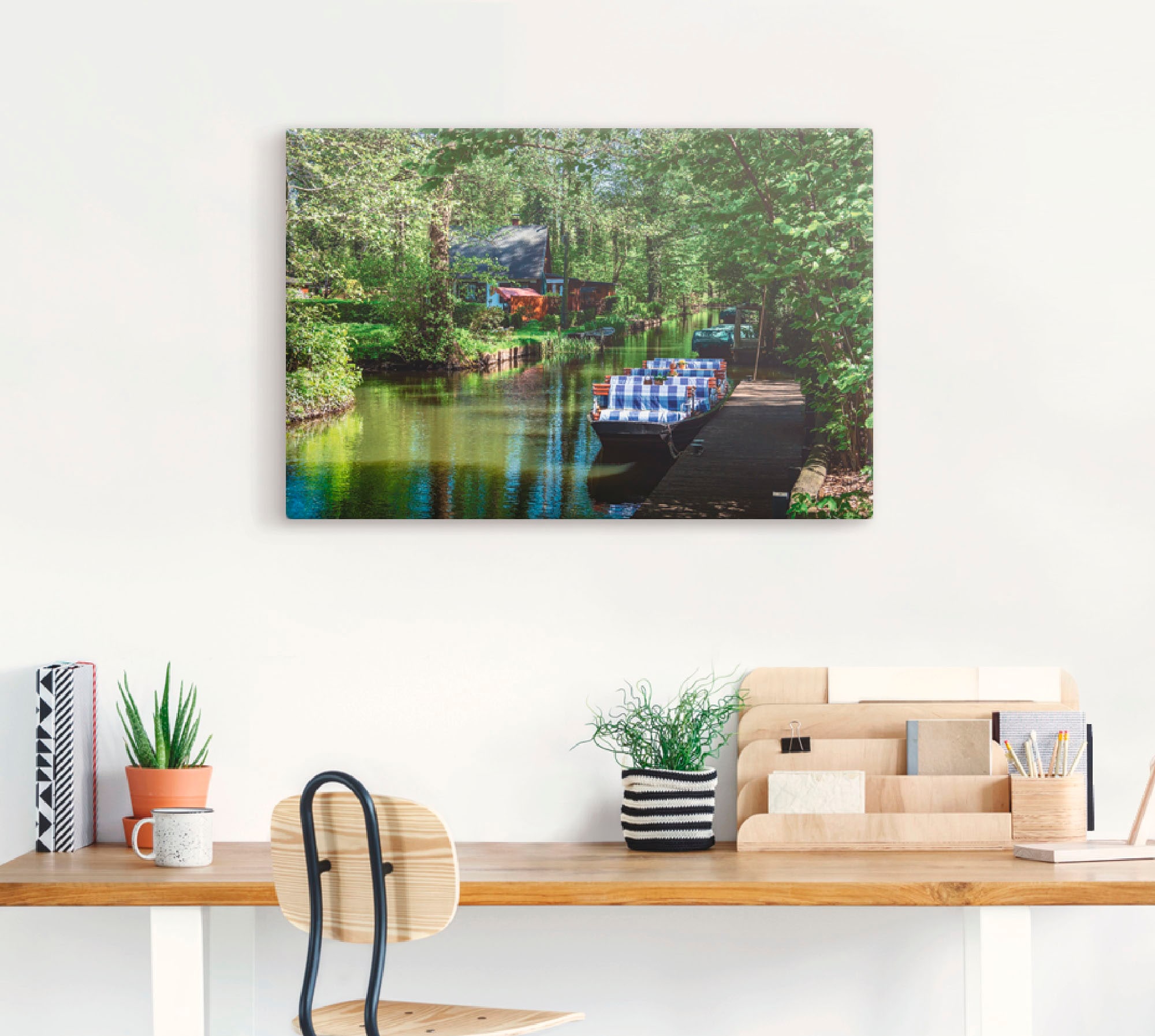 Artland Leinwandbild "Kahn im Spreewald in Lehde", Boote & Schiffe, (1 St.) günstig online kaufen