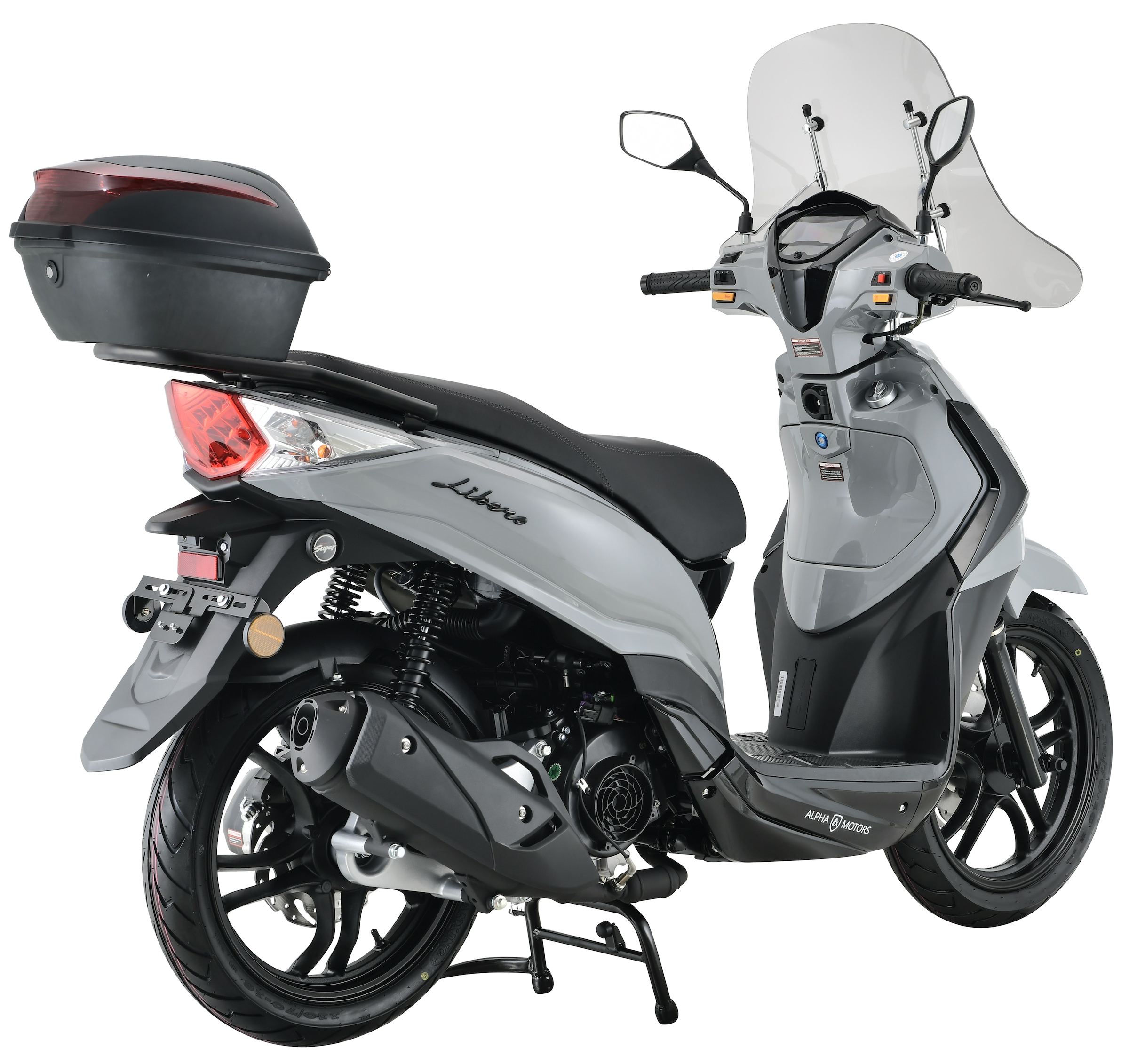 Alpha Motors Motorroller »Motorroller Libero 125 ccm 90 km/h 16" inkl. Topcase und Windschild« 125 cm³ 90 km/h Euro 5 9,5
