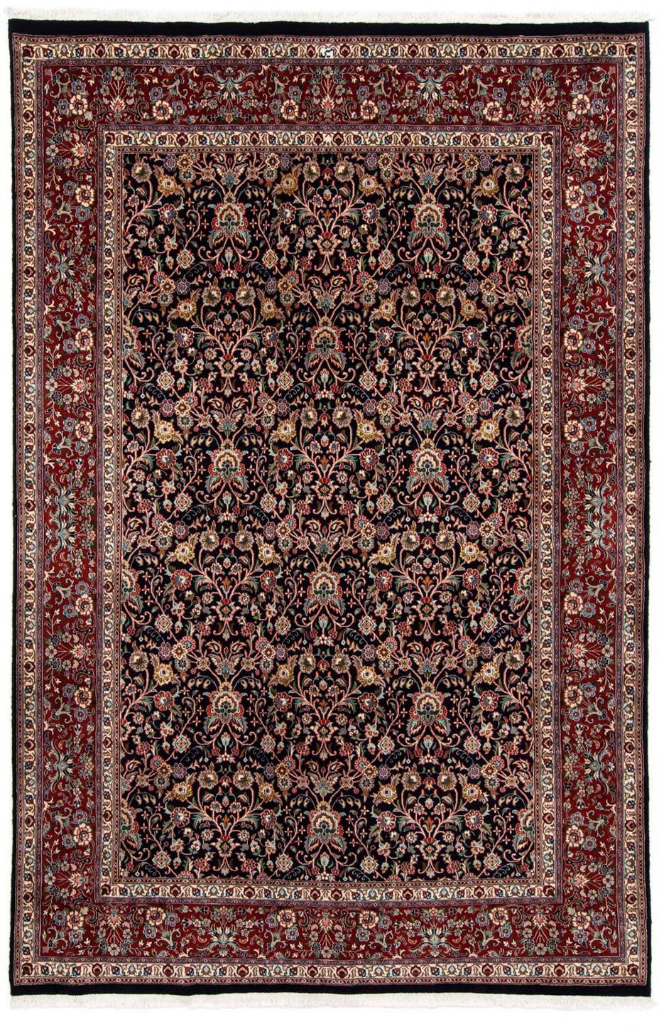 morgenland Wollteppich »Moud Blumenmuster Blu scuro 296 x 195 cm«, rechteck günstig online kaufen