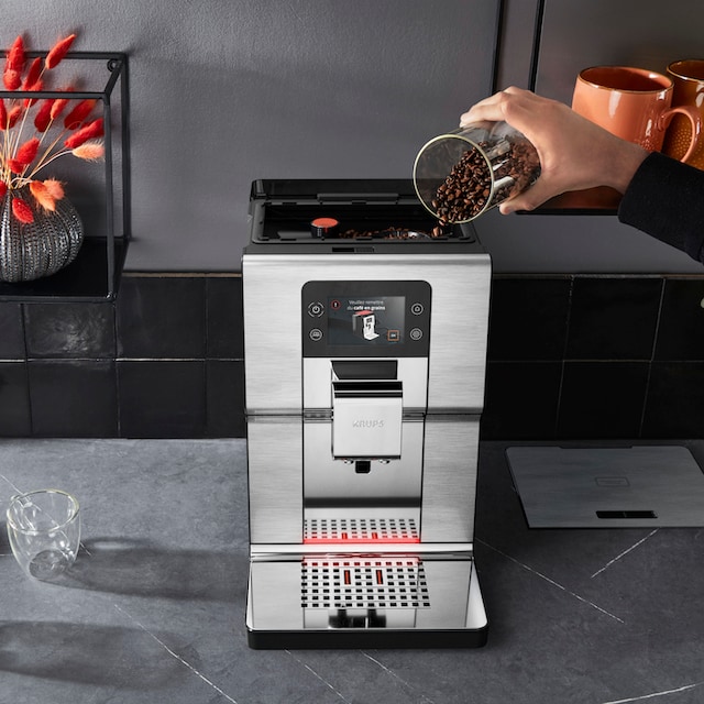 Farb-Touchscreen Kaffeevollautomat geräuscharm, 21 Krups und Intuition Kaltgetränke-Spezialitäten, »EA877D Experience+«, Heiß- kaufen