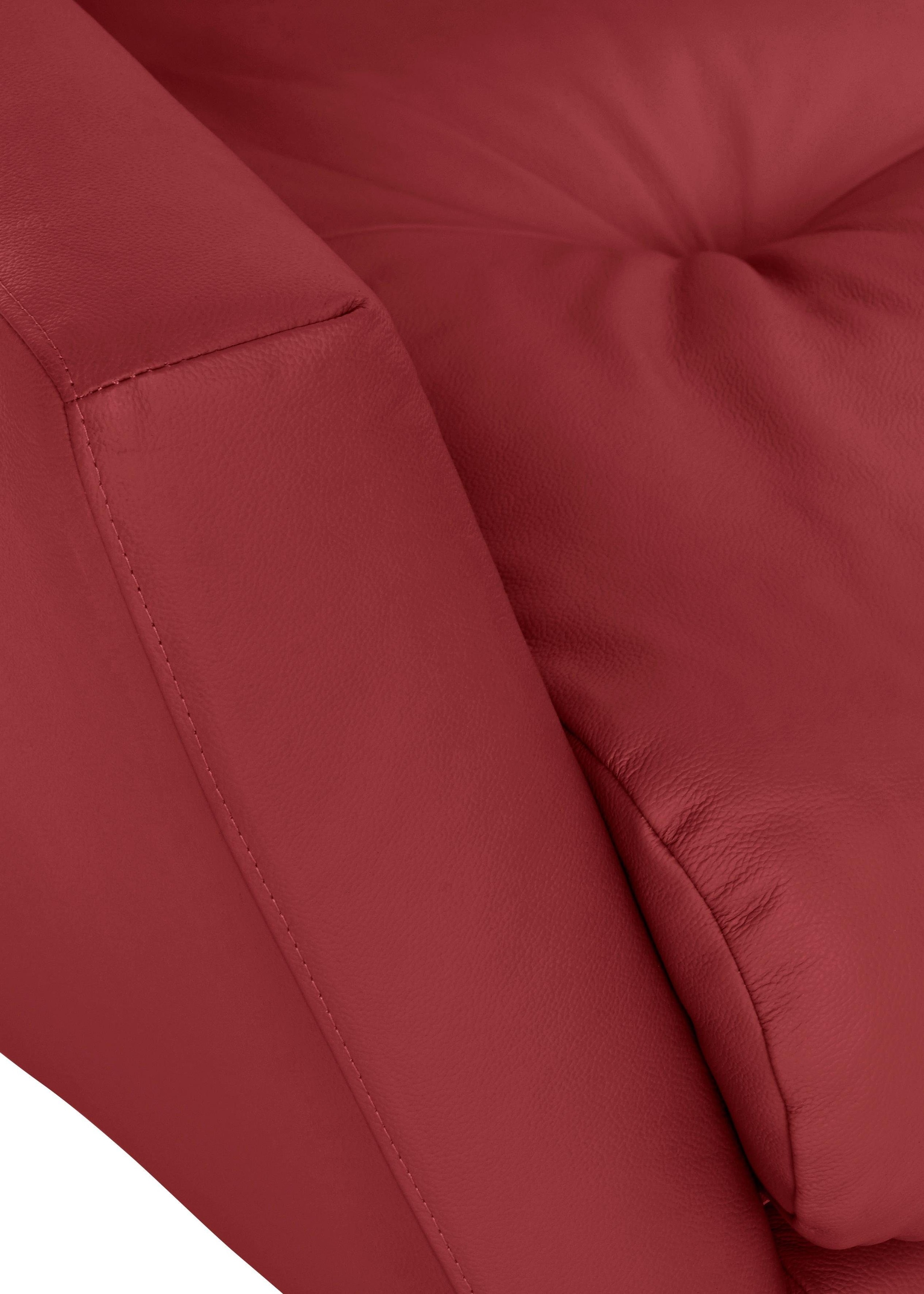 W.SCHILLIG Big-Sofa »softy«, mit dekorativer Heftung im Sitz, Füße schwarz pulverbeschichtet
