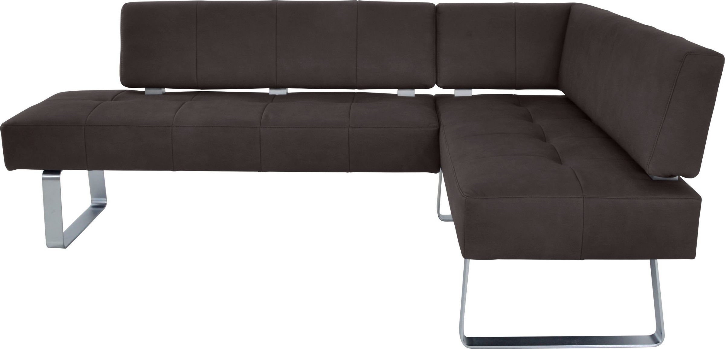 K+W Komfort & Wohnen Eckbankgruppe »Spider II«, (Set, 4 tlg.), langer Schenkel 227cm, 2 Freischwinger, Auszugstisch in Breite 130 cm