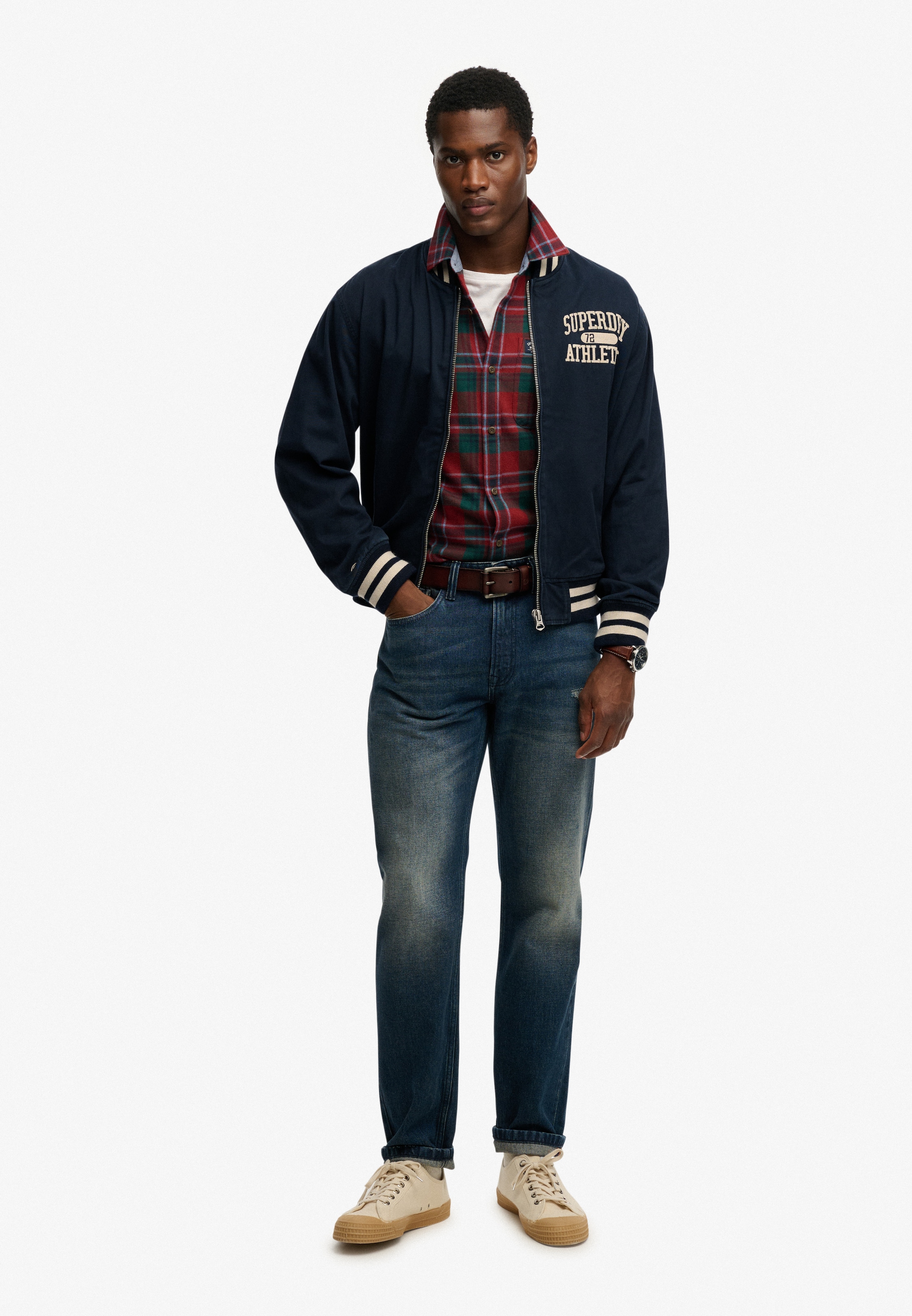 Superdry Parka »TWILL VARSITY BOMBER JKT« ohne Kapuze