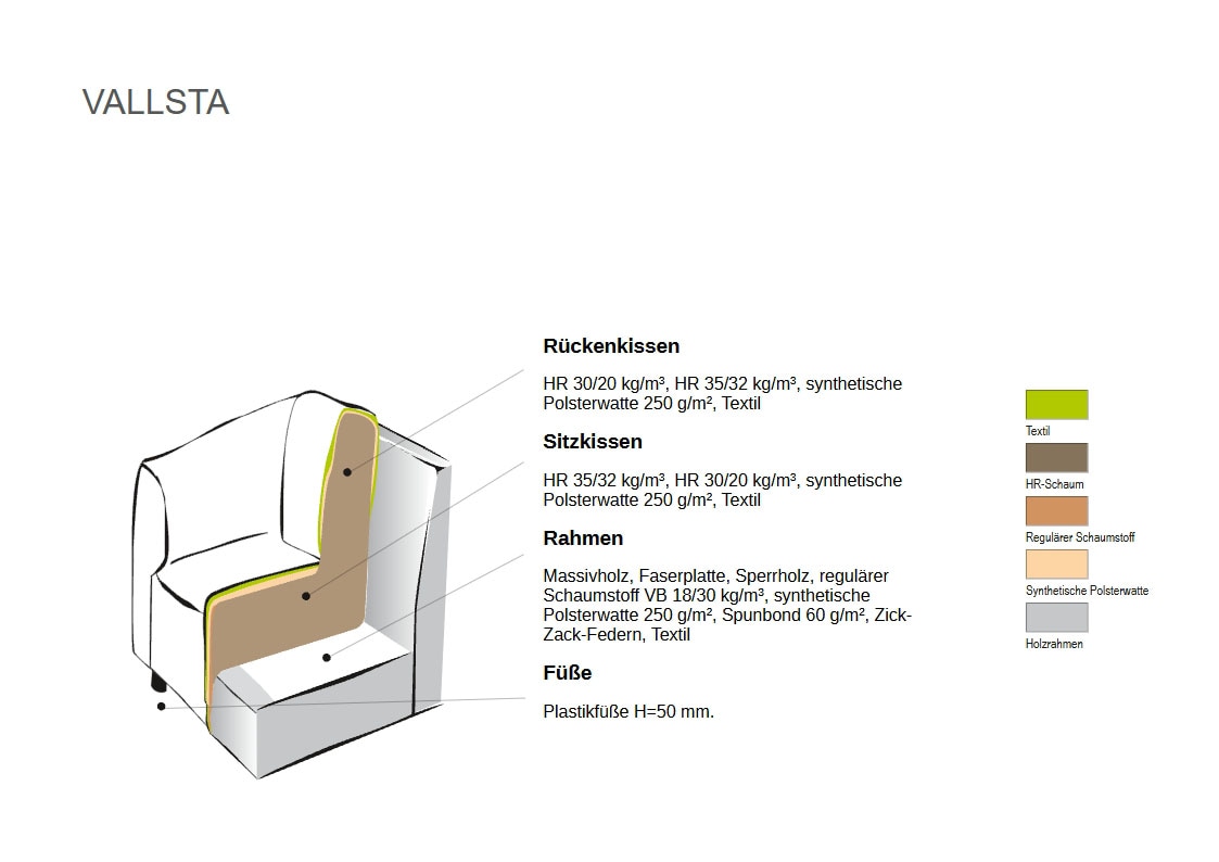 andas Sessel »Vallsta«, Breite 85 cm, Chenille oder Boucle Stoff, Drehfunktion verfügbar