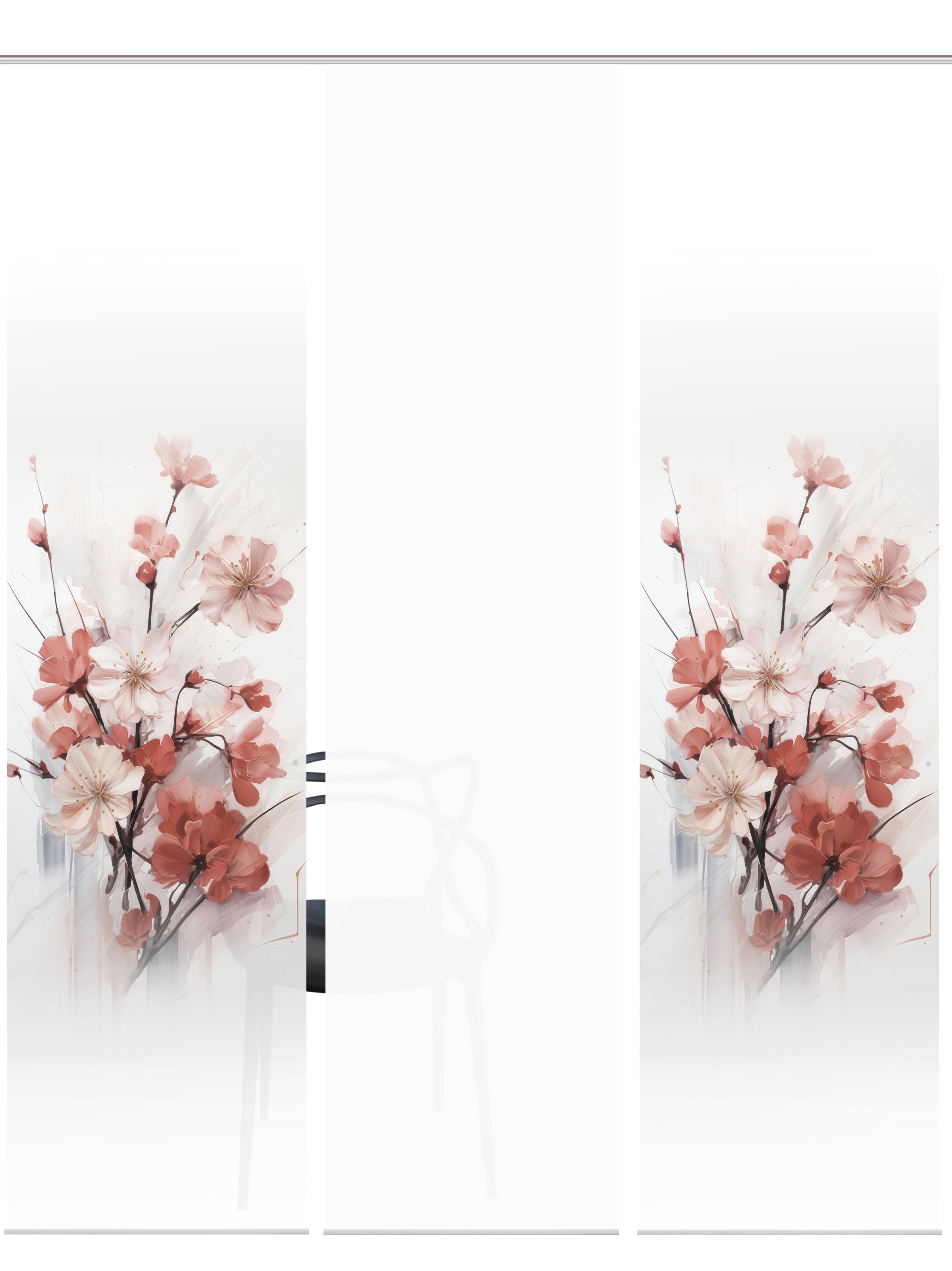 HOME WOHNIDEEN Schiebegardine »LOTUS« Paneelwagen 3 Stk. tlg. Schiebewand S günstig online kaufen