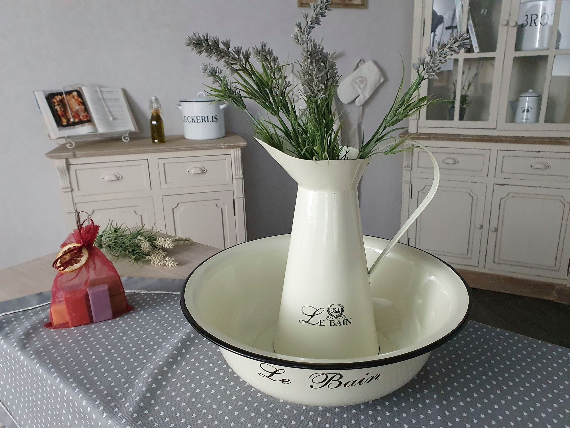 Ambiente Haus Waschschüssel »Waschschüssel aus Emaille 32 cm« 1 Stk. tlg.