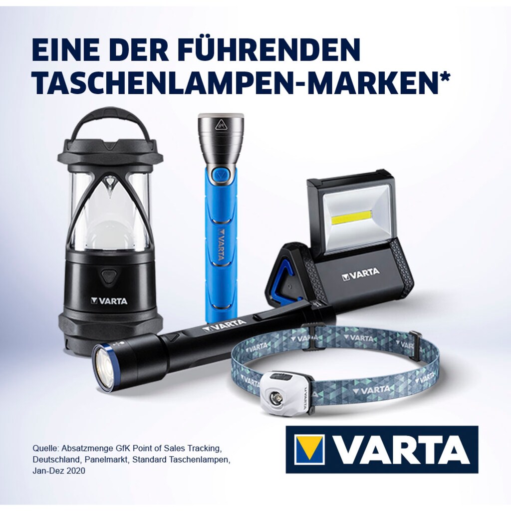 VARTA Taschenlampe »Flashlight FC BAYERN«, (3 St.)