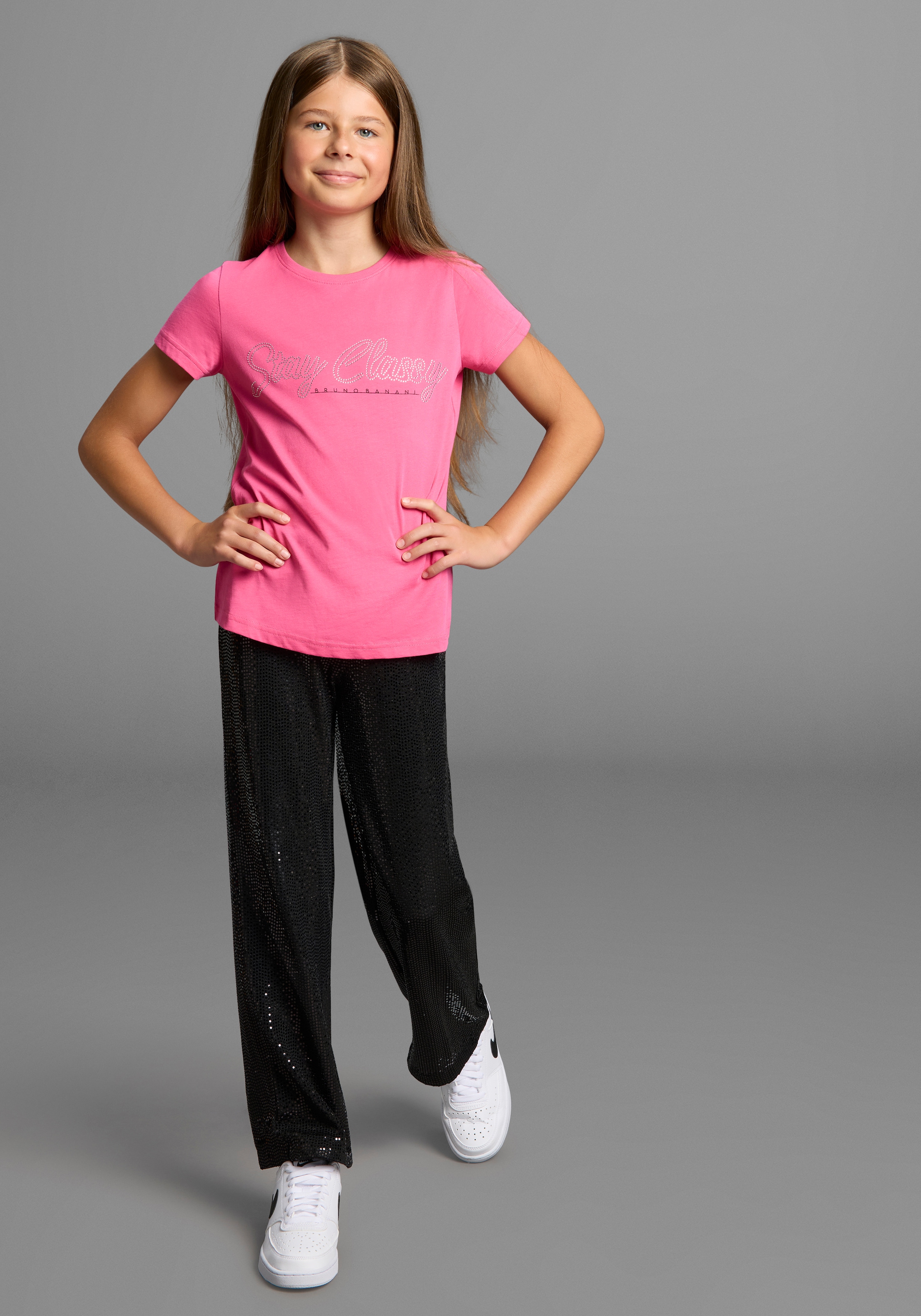 Bruno Banani Schlupfhose »Weite Hose mit Glitzer«, NEUHEIT: BRUNO BANANI für TEENS! Weite Pailletten-Hose