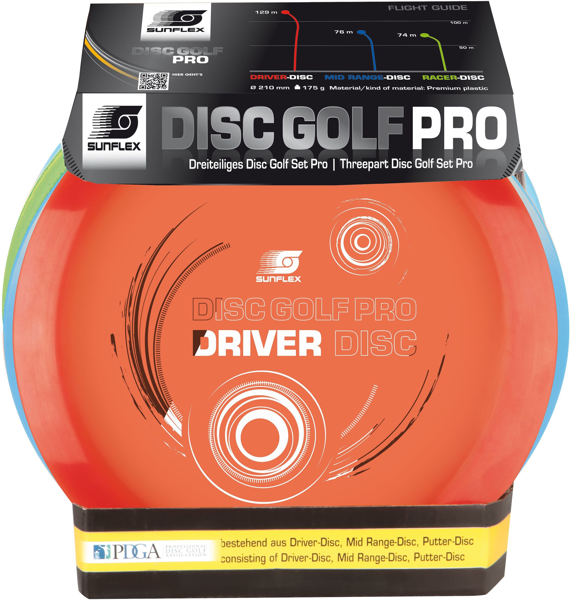 Sunflex Wurfscheibe »Disc Golf Pro Set«, (Set)