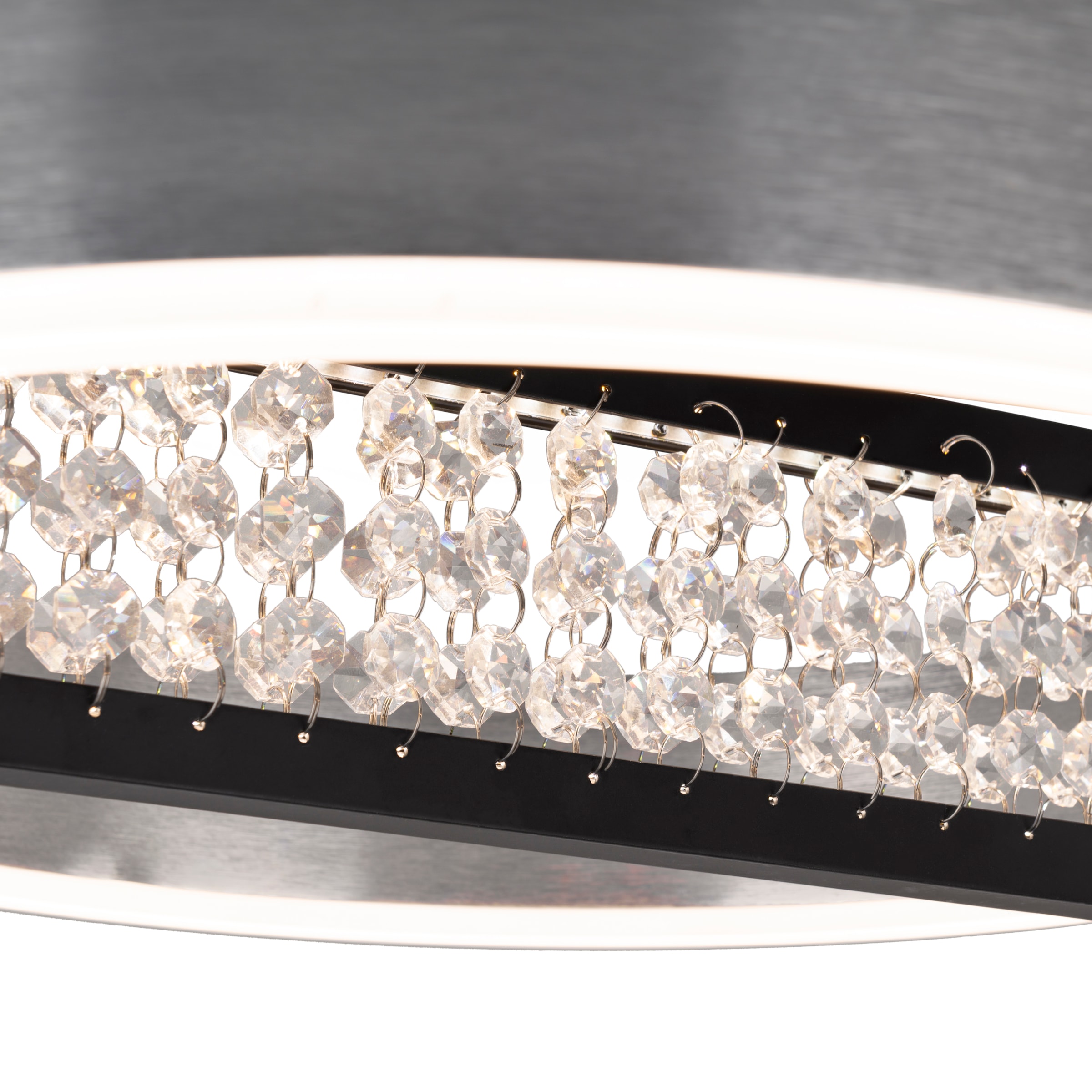 näve LED Pendelleuchte »Yvaris« LED-Modul 1 Stk. warmweiß - kaltweiß dimmbar per Fernbedienung, Memory, Nachtlicht, CCT, Kristallelemente