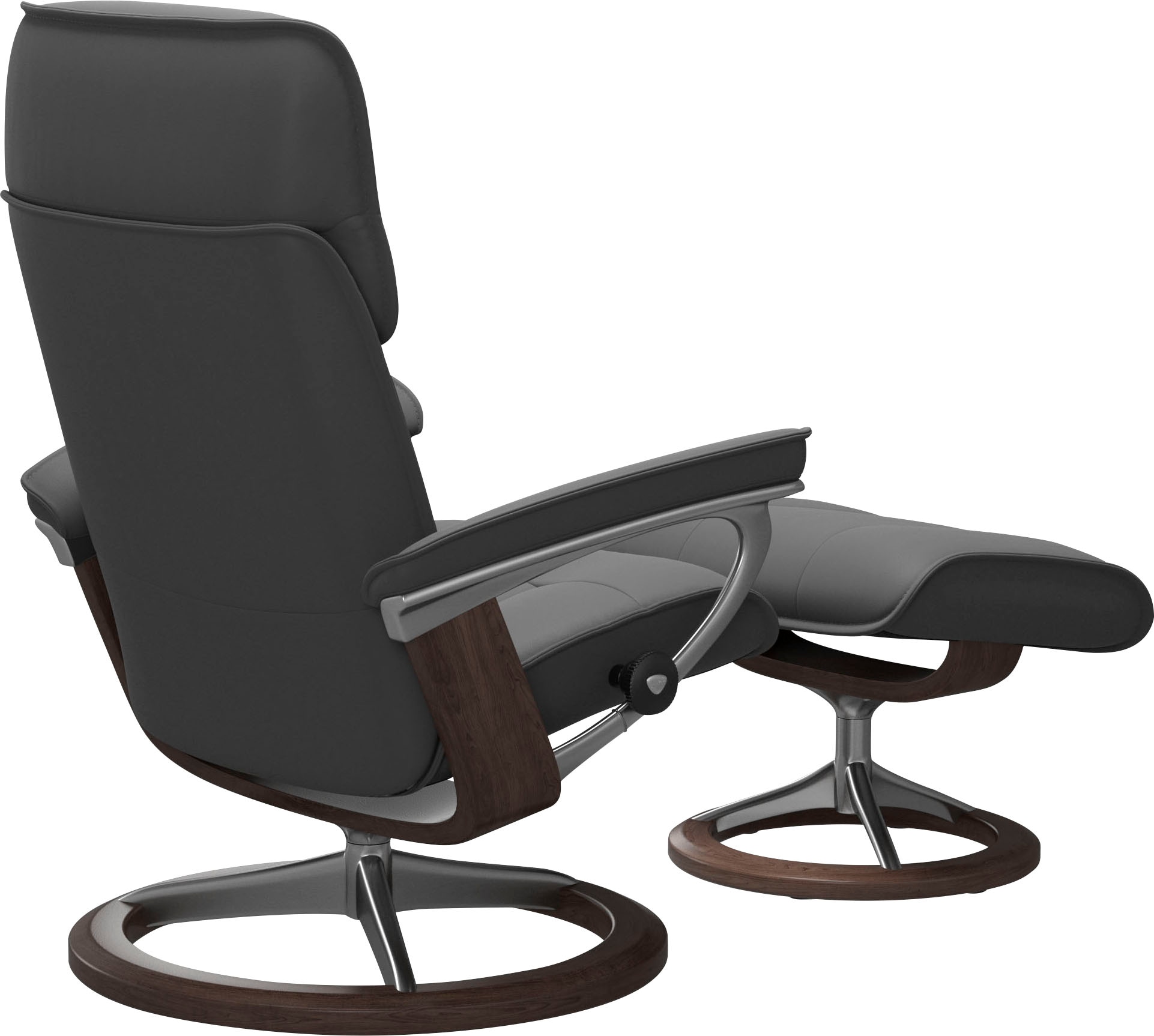 Stressless® Relaxsessel »Admiral«, (Set, Relaxsessel inkl. Hocker), mit Signature Base, Größe M & L, Gestell Wenge