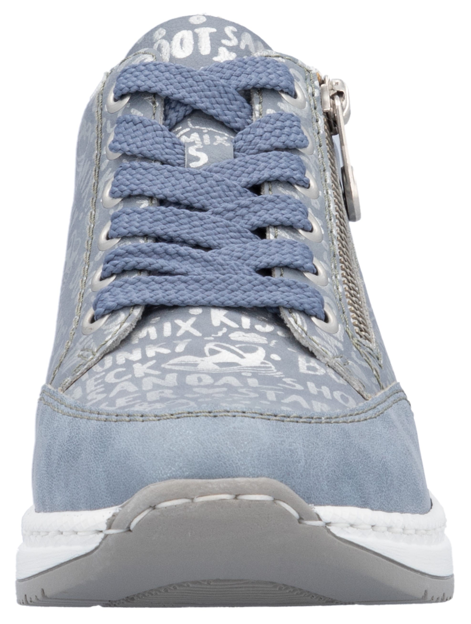Rieker Sneaker, mit Lettern bedruckt, Freizeitschuh, Halbschuh, Schnürschuh