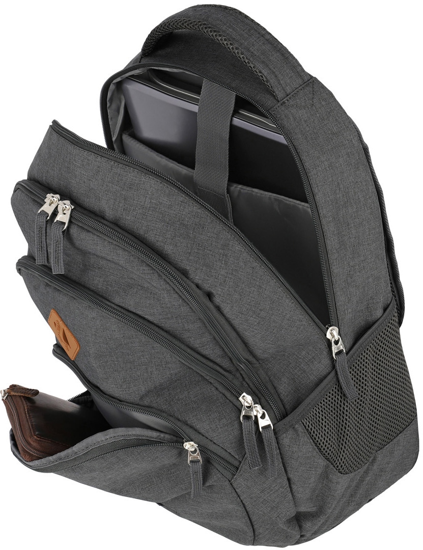 travelite Laptoprucksack »BASICS Melange«, Freizeitrucksack Arbeitsrucksack Schulrucksack Reiserucksack
