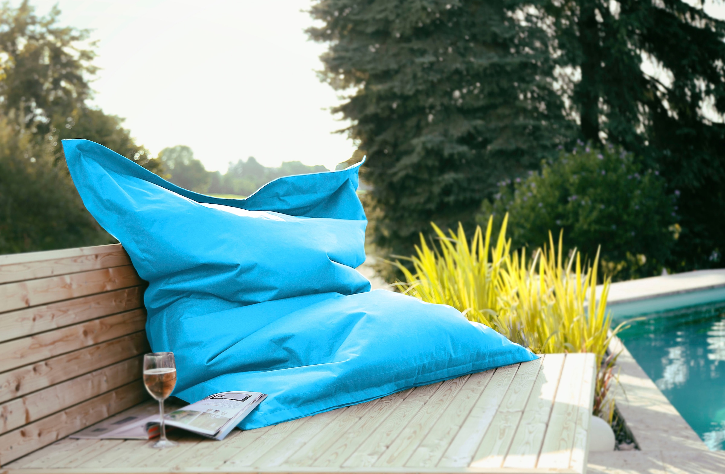 KiNZLER Sitzsack »XXL Outdoorfähig« 1 Stk. tlg. Uni Farben, Outdoor geeignet, ideal im Wohnzimmer & Kinderzimmer