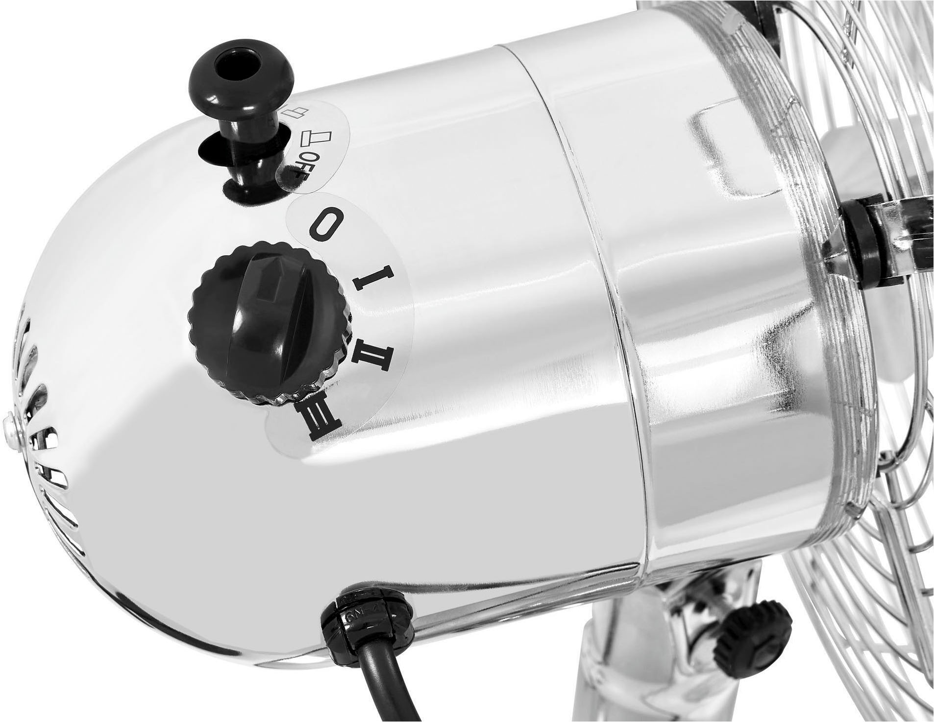 KLARBACH Tischventilator »VT 36001 ch«, Ø 25 cm, Vollmetall, 30 Watt Leistung, einstellbarer Winkel