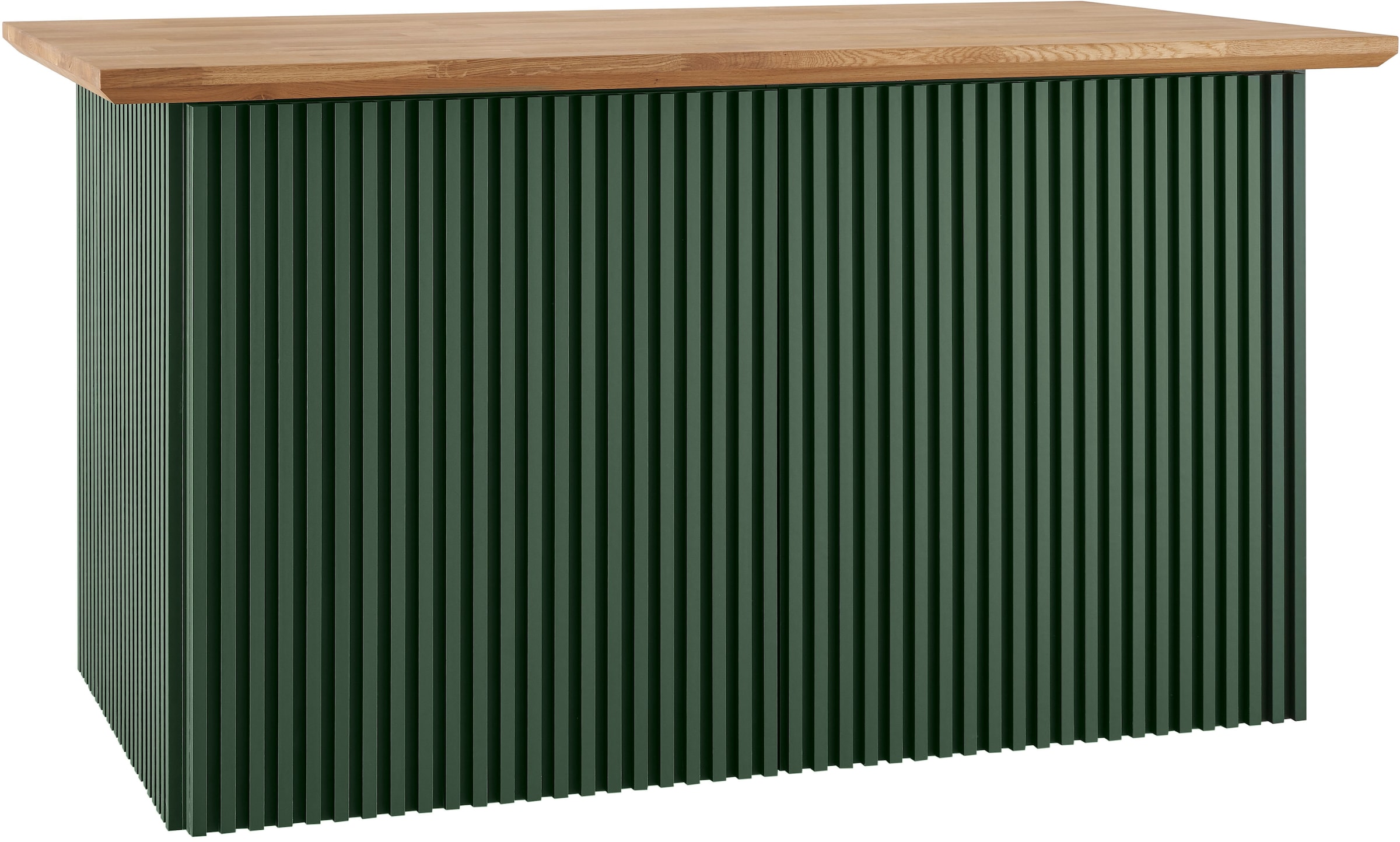 BASIC by Balculina Kücheninsel »Sandella B/H/T 160x87x90 cm« Breite 160 cm, Arbeitsplatte eiche massiv