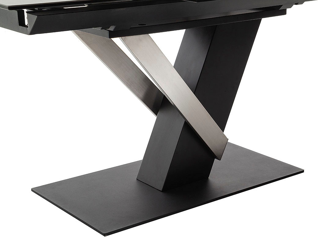 MCA furniture Esstisch »MASSARO Tisch mit Säule 160-210 cm«, (Einzelstück), Keramik, Metall, Synchronauszug, ausziehbar, 6-8 Pers.