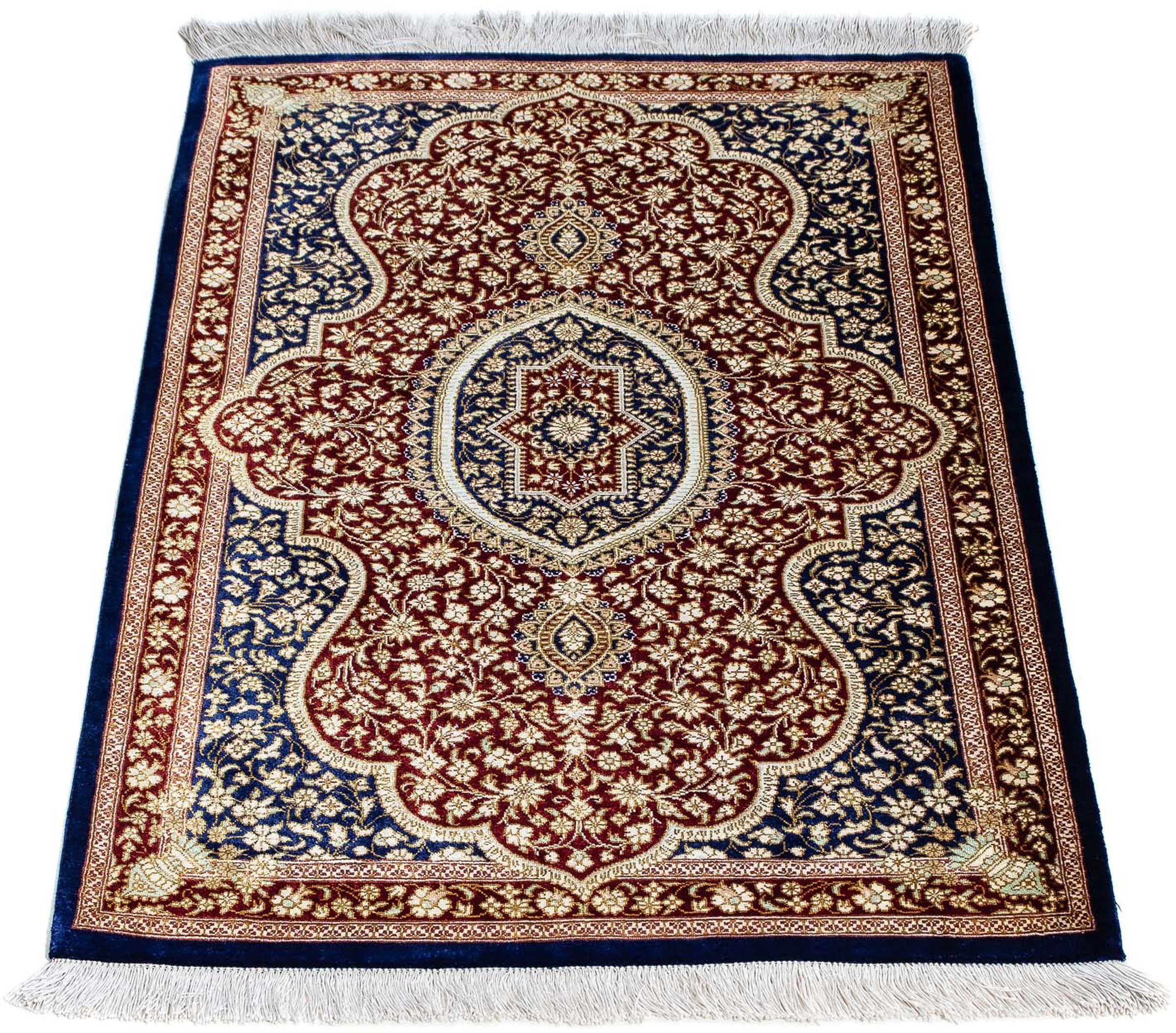 morgenland Orientteppich »Perser - Ghom - 93 x 60 cm - dunkelblau«, rechtec günstig online kaufen