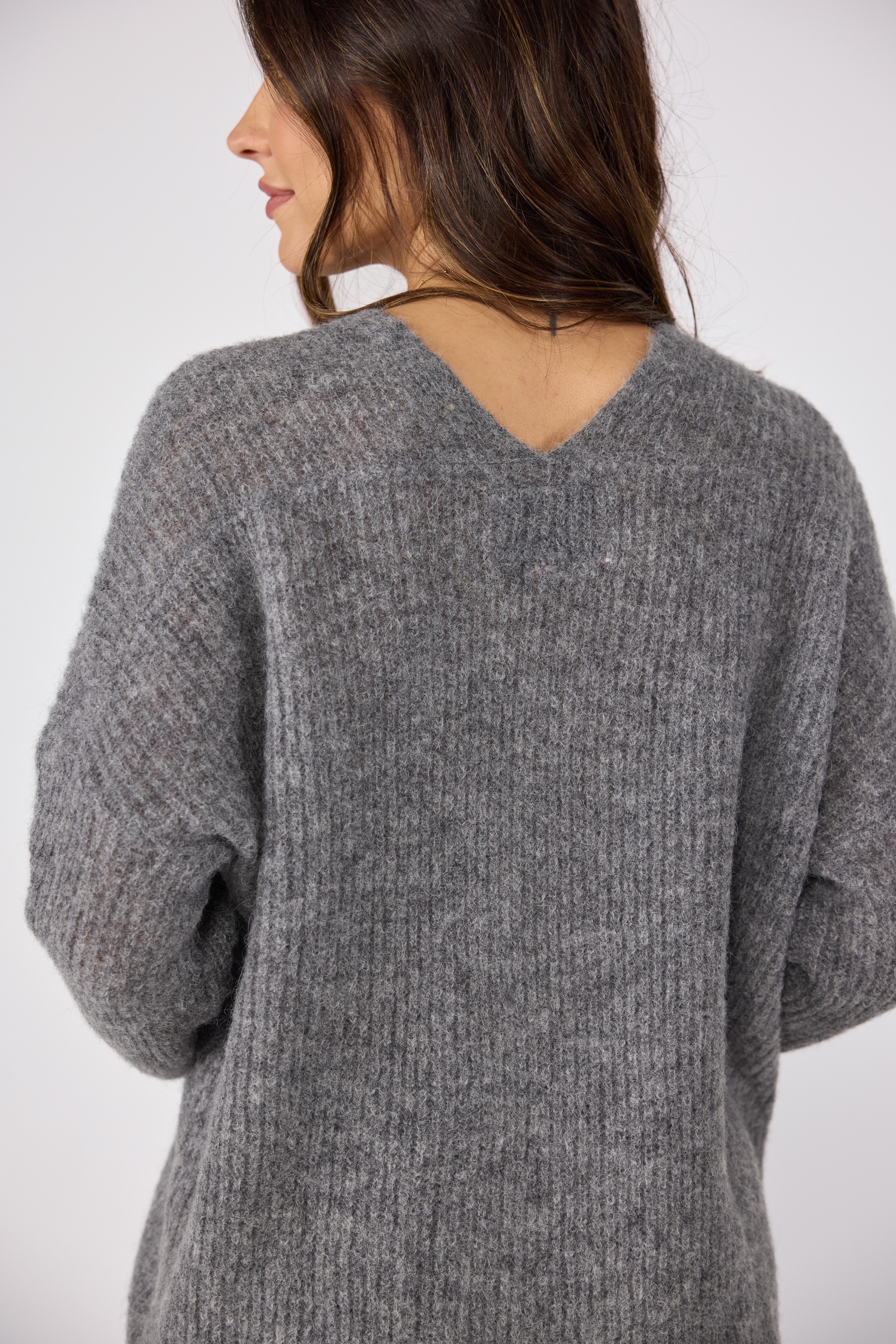 Lieblingsstück V-Ausschnitt-Pullover »AlienaEP«, mit Alpaka- und Wollanteil