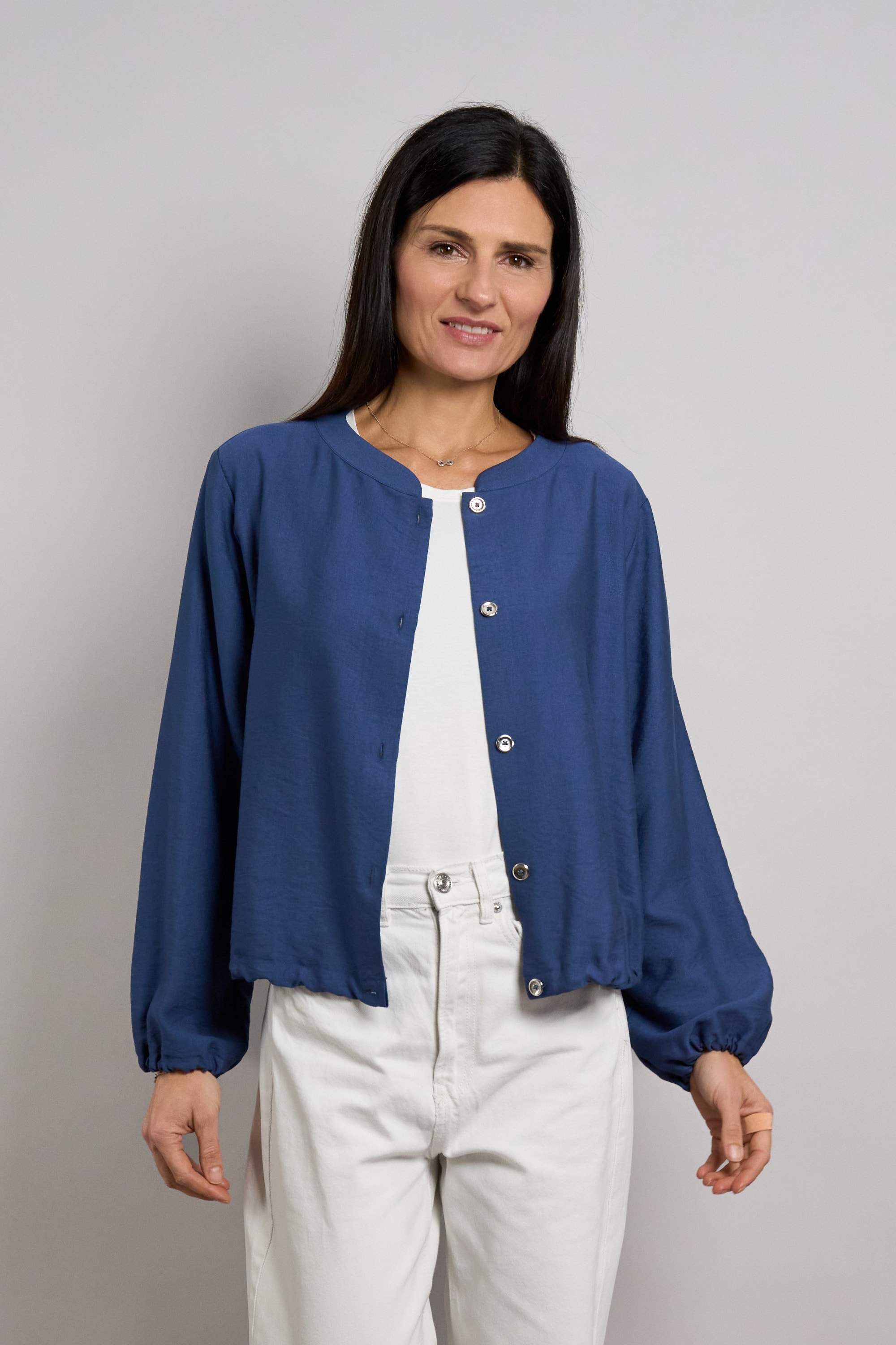 Seidel Moden Blusenjacke »Otto exclusiv« ohne Kapuze mit Knopfleiste - Viskose - MADE IN GERMANY