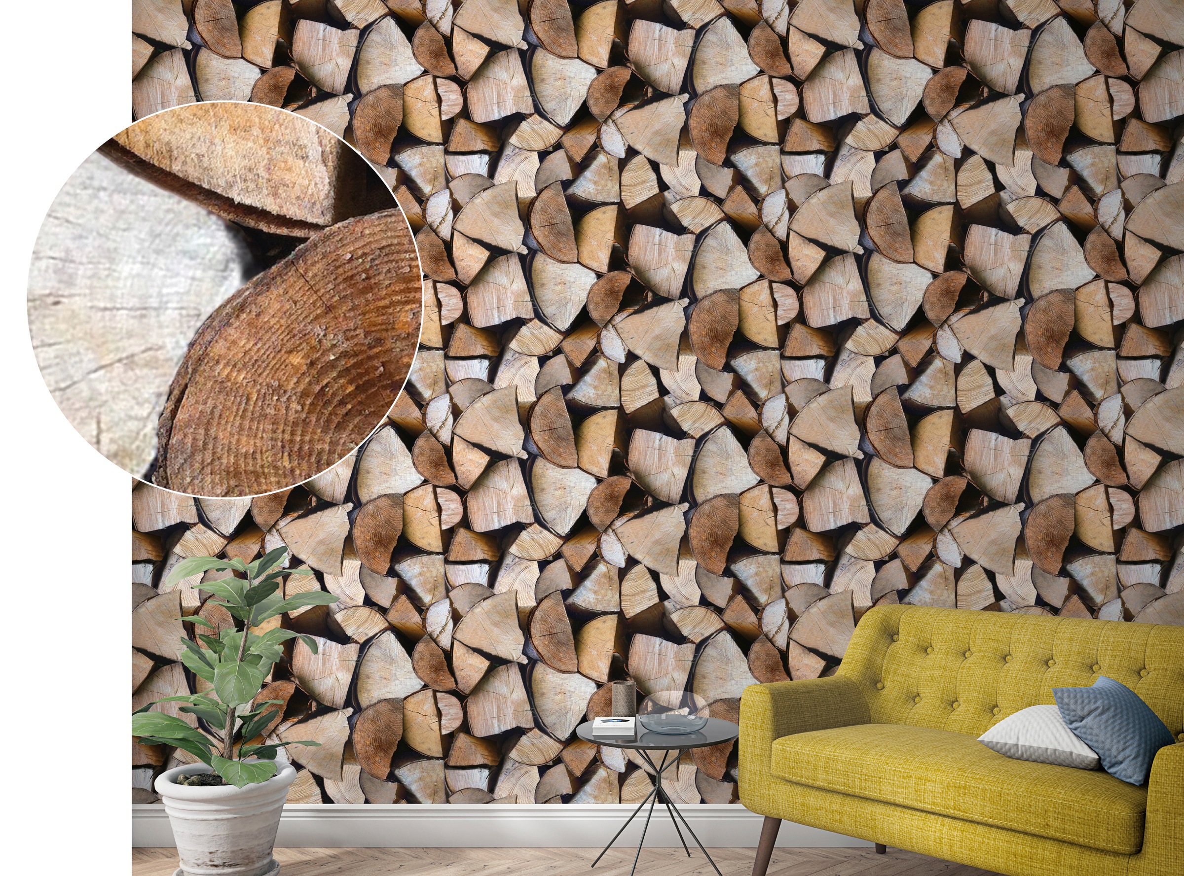 Marburg Fototapete, Holz-realistisch, moderne Tapete für Wohnzimmer Schlafzimmer Küche