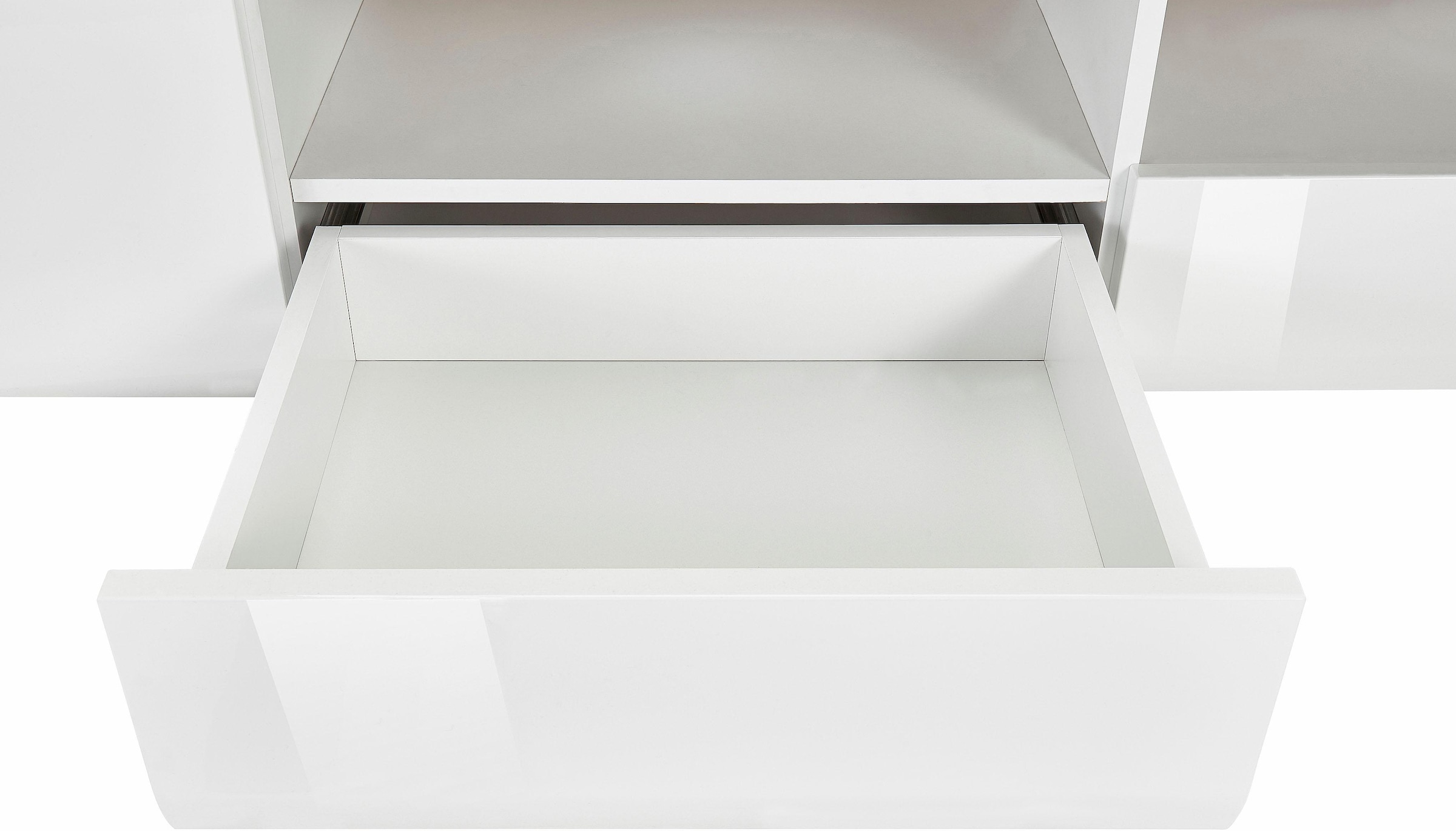 INOSIGN Lowboard »Toledo,Breite 209cm, trendige TV-Schrank mit dekorative Fräsungen«, TV-Board ohne Beleuchtung, TV-Kommode mit viel Stauraum