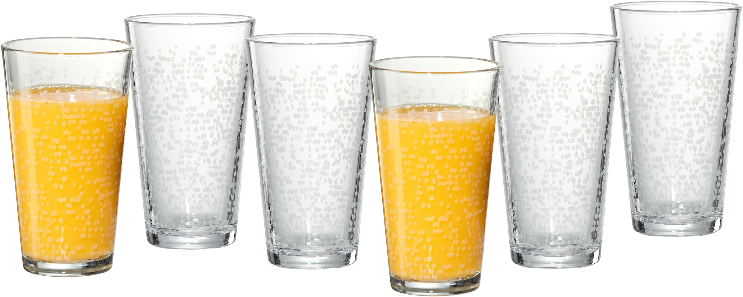 Ritzenhoff & Breker Longdrinkglas »Happy, Raindrops«, (Set, 6 tlg., 6 Longdrinkgläser, je 400 ml), 400 ml, 6-teilig