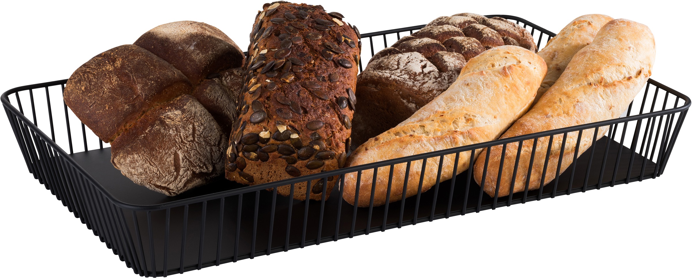 APS Brotkorb »URBAN«, (1 tlg.), (Obst-, Gemüsekorb), Antirutsch Füße, 53x32,5 cm