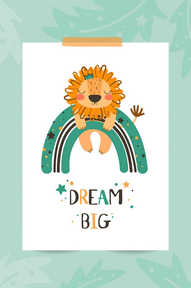 A.S. Création Leinwandbild »Dream Big 2 - Wandbild Grün Weiß Orange Keilrah günstig online kaufen