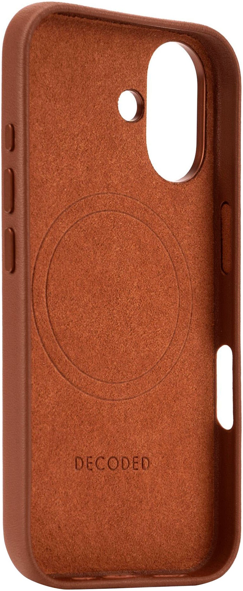 DECODED Smartphone-Hülle »Leather Backcover iPhone 16«, iPhone 16, 15,5 cm (6,1 Zoll)