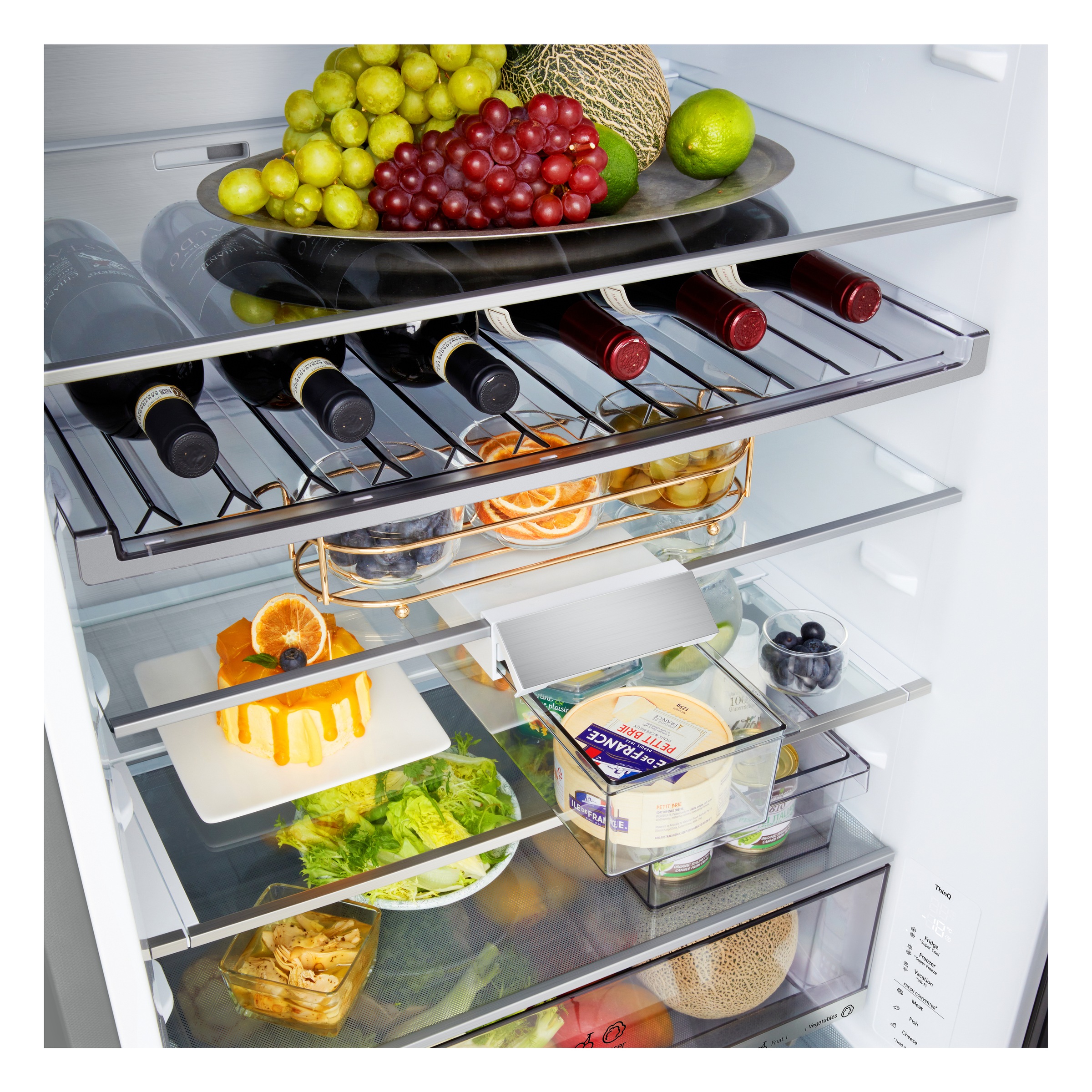 LG Kühl-/Gefrierkombination Serie 7 »GBBW726AMB« 203 cm hoch 69,7 cm breit Vollintegrierbarer Kühlschrank dank frontaler Luftzufuhr und Abluft