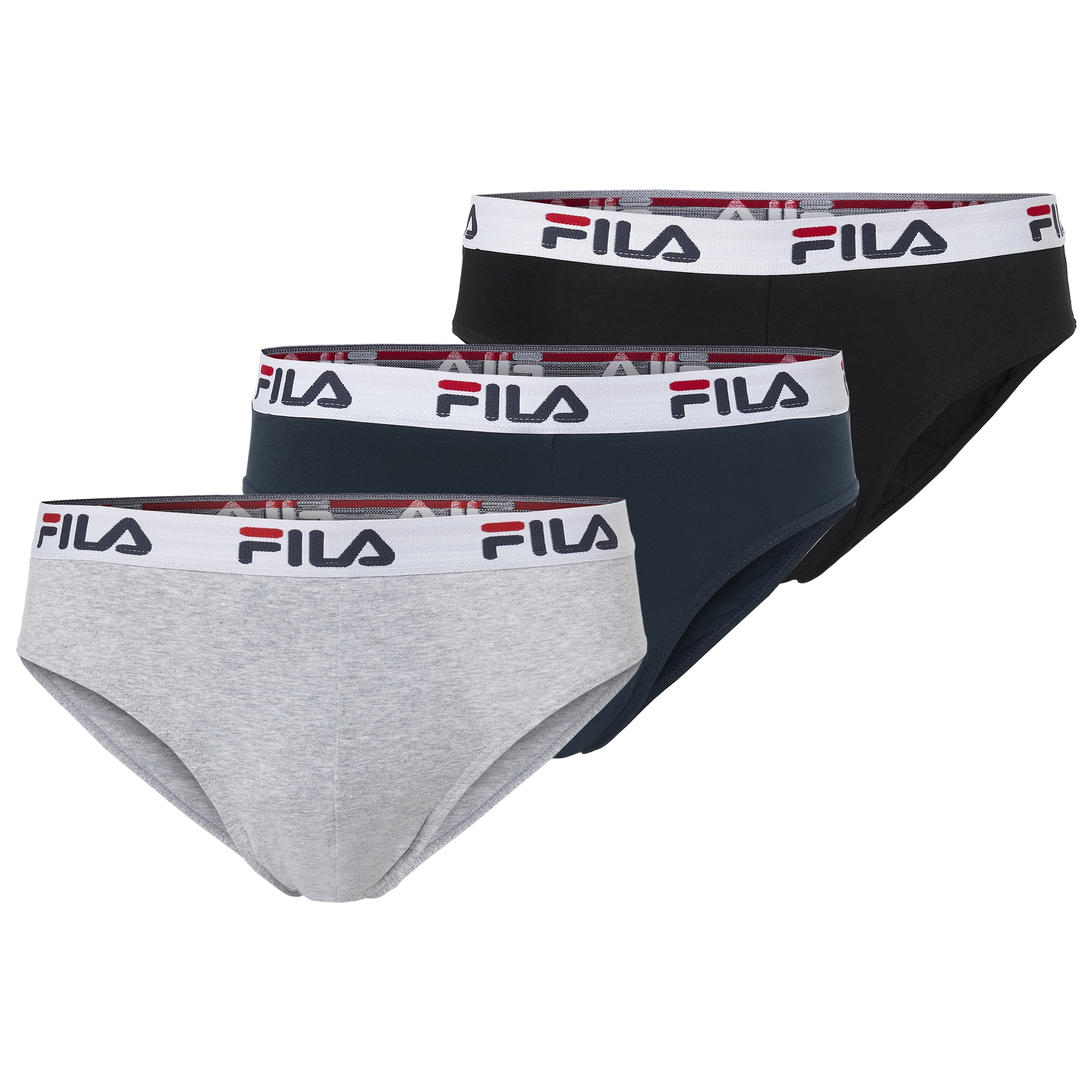 Fila Slip »MAN BRIEF« 3er Pack,  mit elastischem Logobund