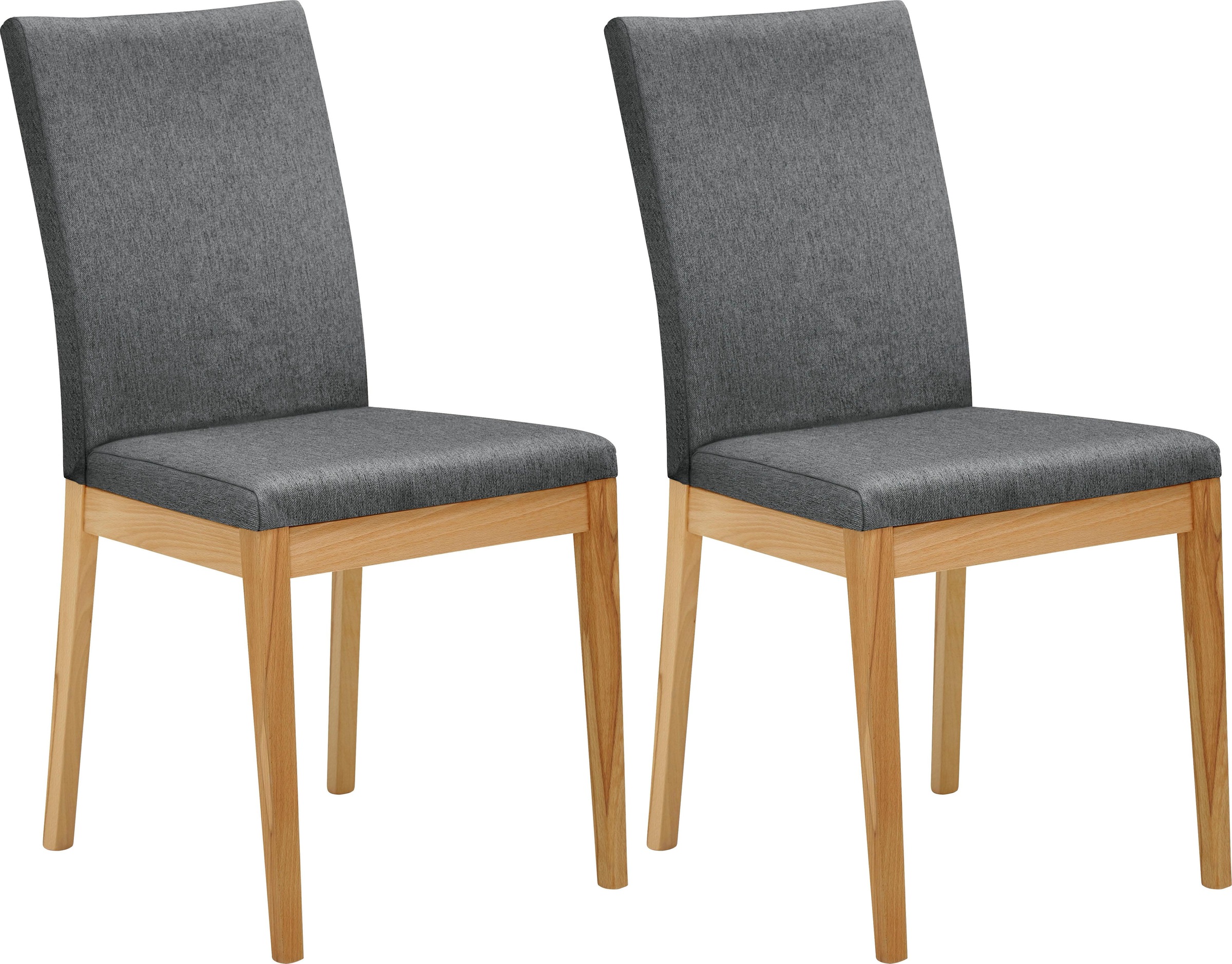 massivline&more Stuhl »Roberto«, (Set), 2 St., Polyester, Gestell aus Massi günstig online kaufen