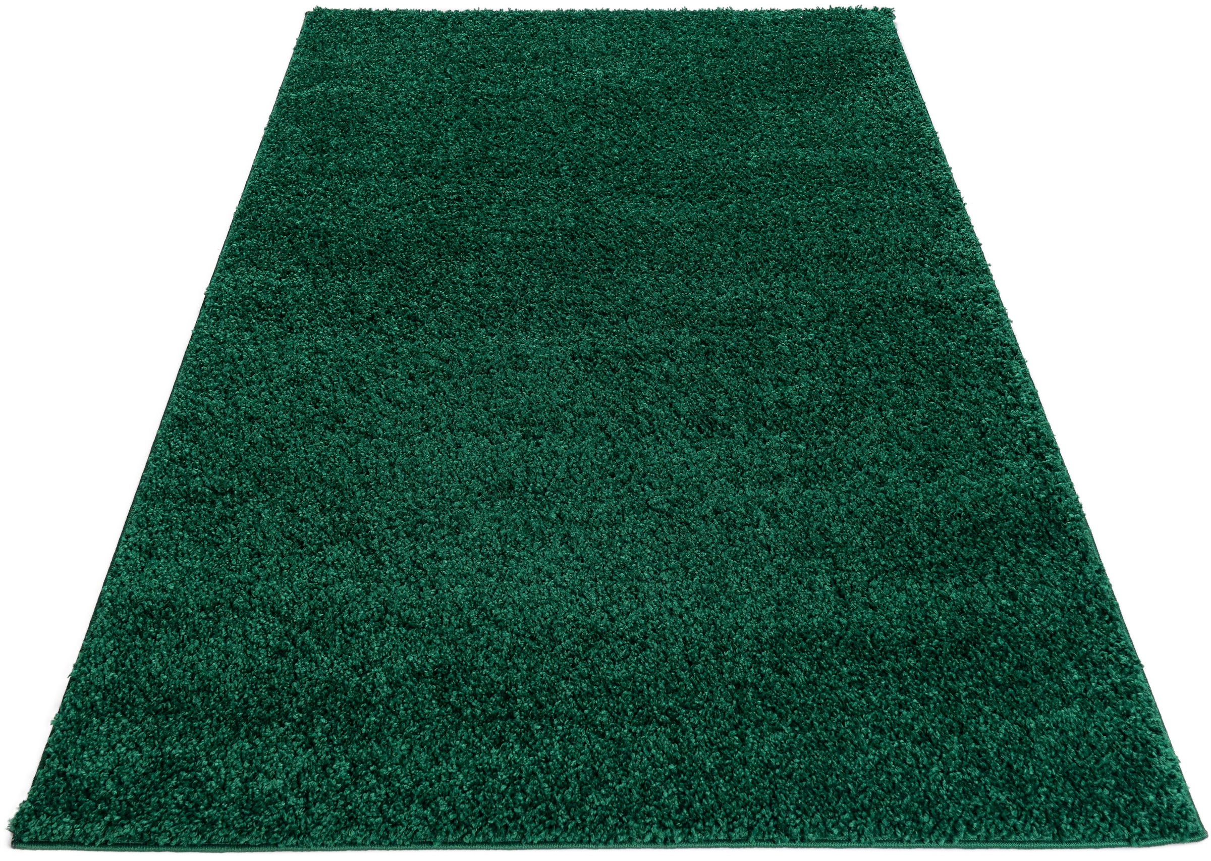 Bruno Banani Hochflor-Teppich »Shaggy Soft«, rechteckig, 30 mm Höhe, gewebt, Uni Farben, besonders weich und kuschelig
