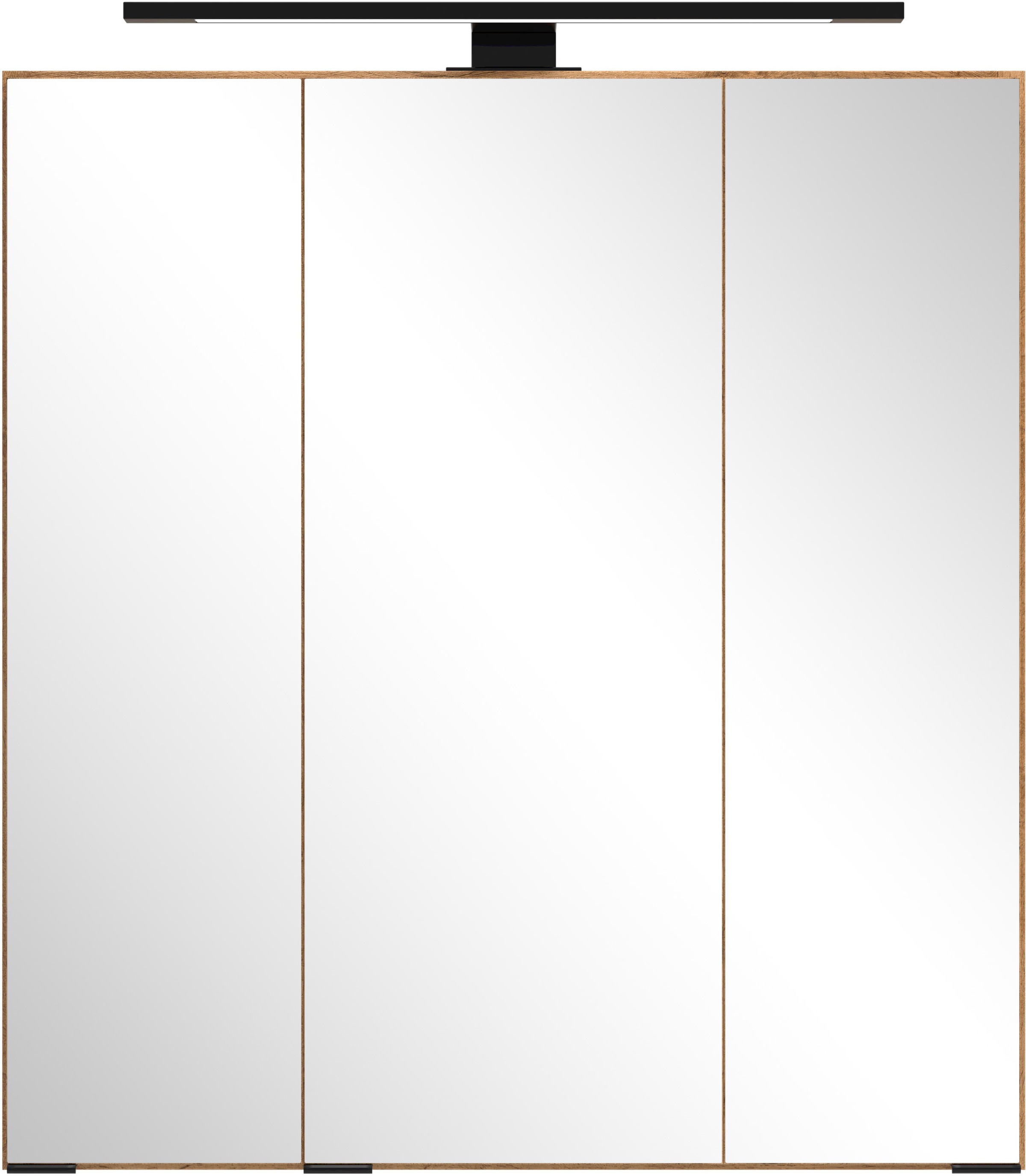 welltime Spiegelschrank, Welltime, Breite 60 cm, mittlere Tür reversibel, gedämpft