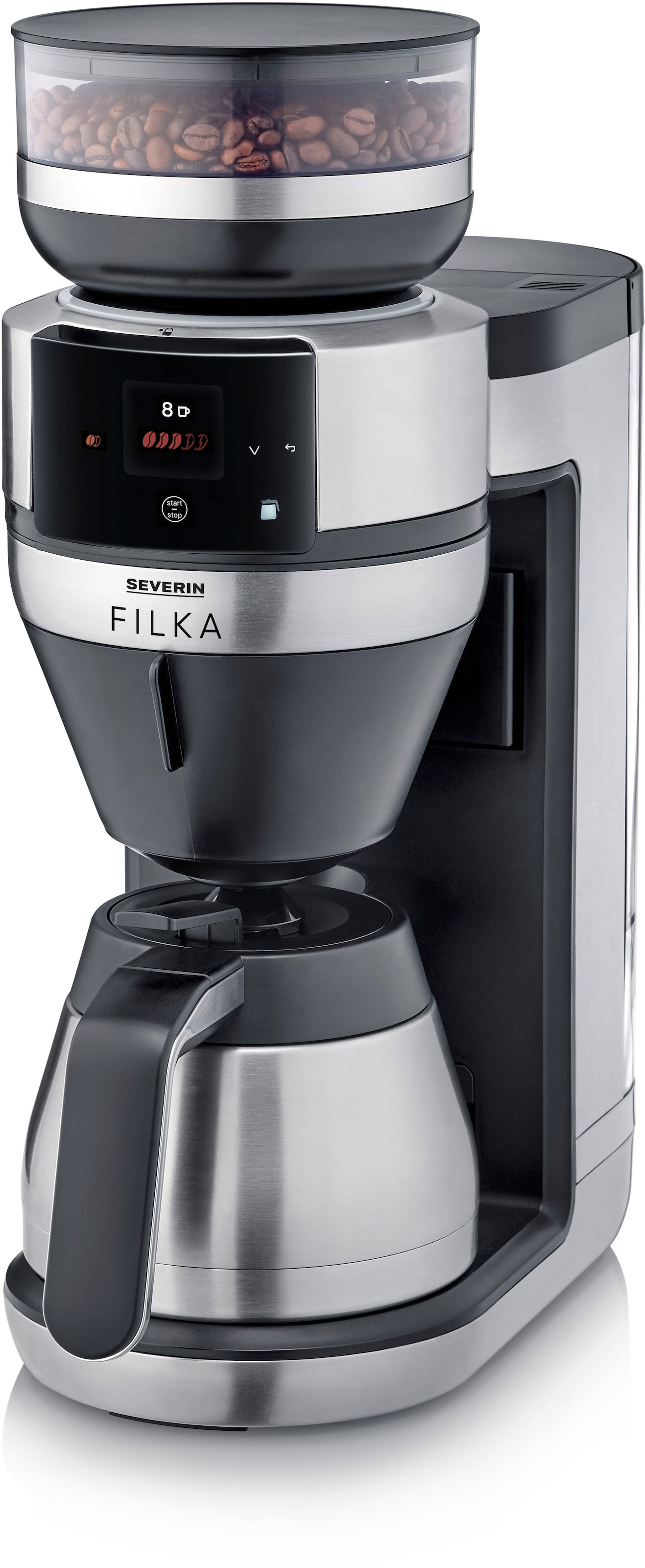 Severin Kaffeemaschine mit Mahlwerk »KA 4853 FILKA«, 1,4 l Kaffeekanne, Pap günstig online kaufen