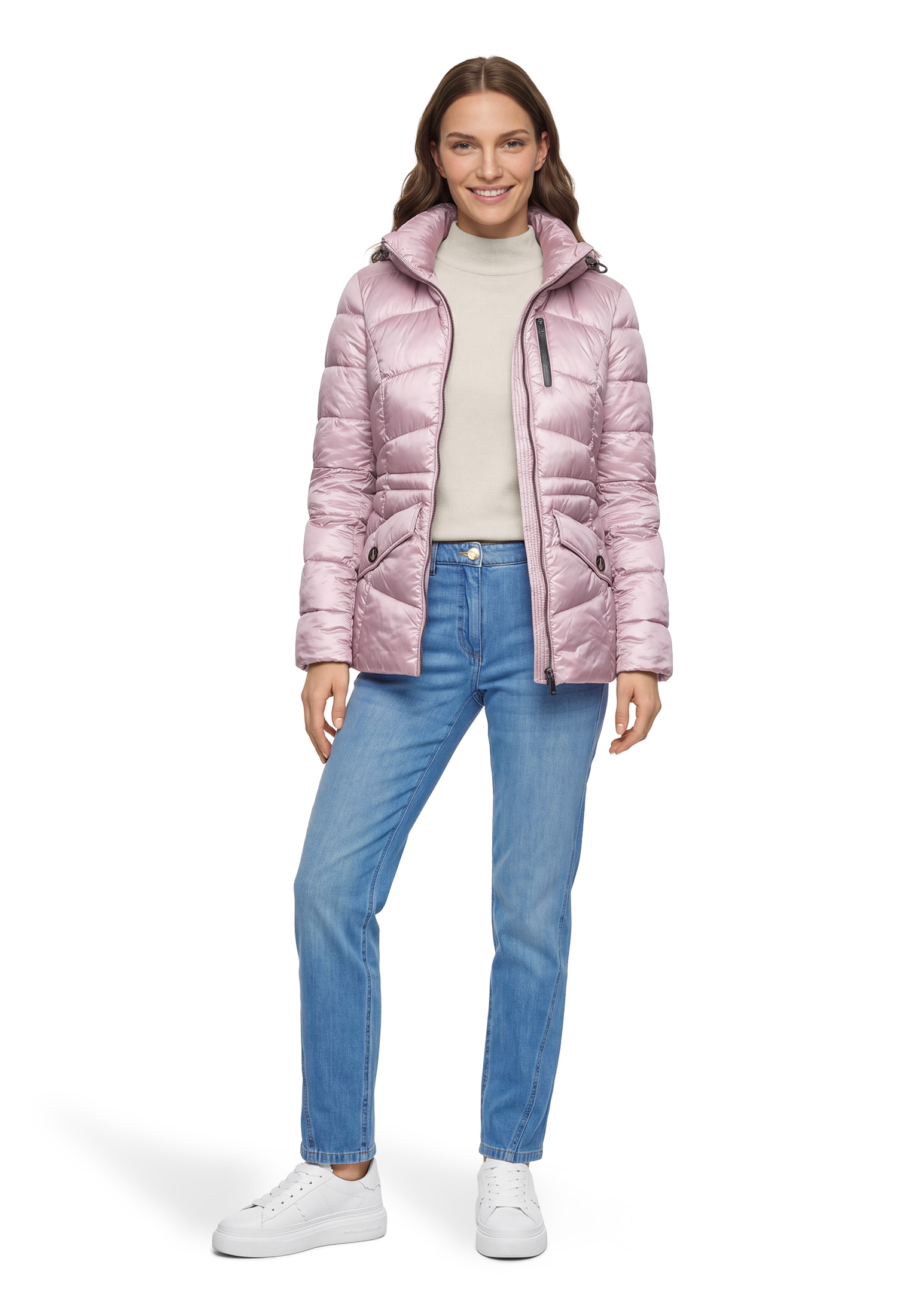 Gil Bret Steppjacke mit Kapuze mit abnehmbarer Kapuze