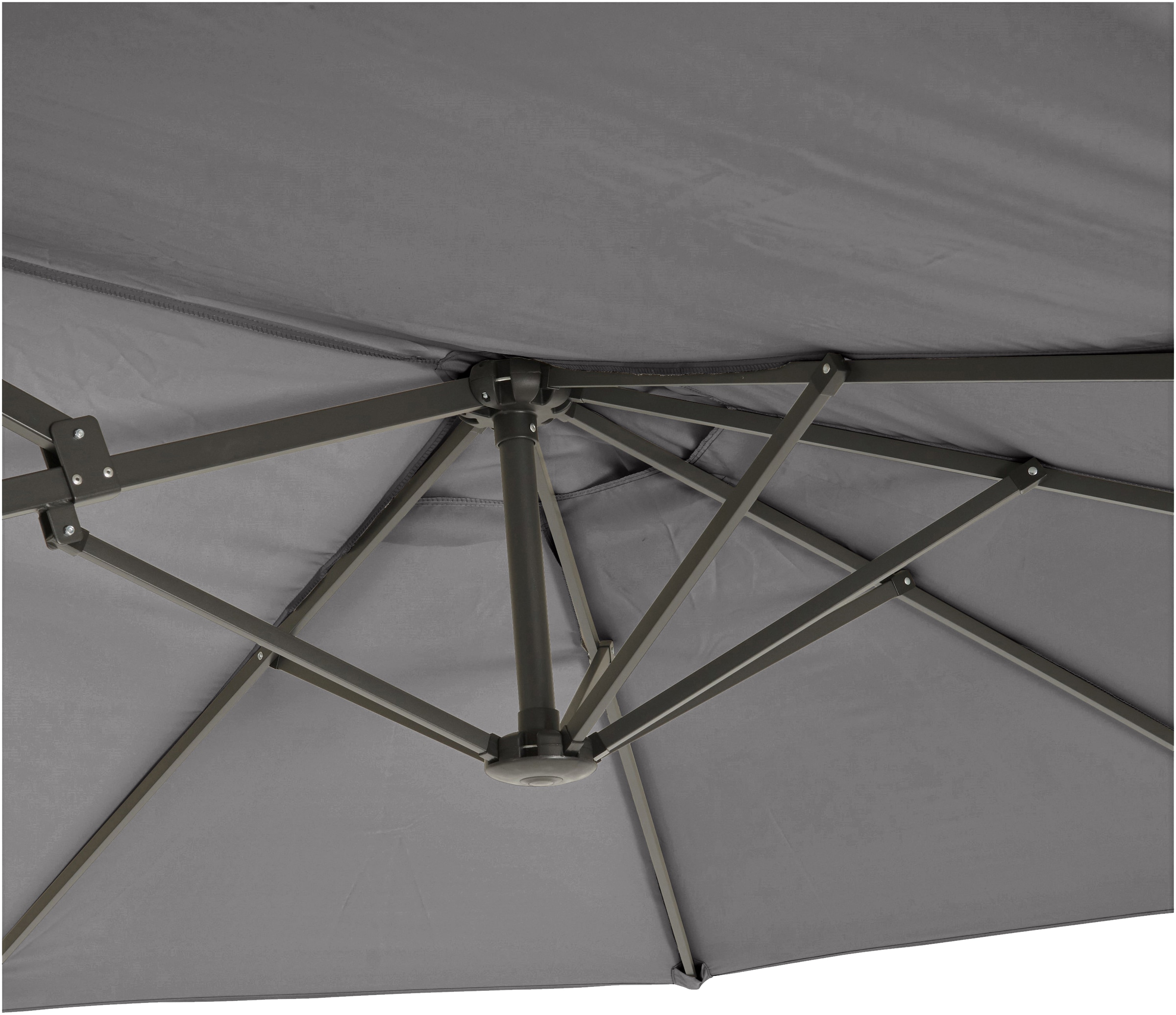 Leco Sonnenschirm »Oval-Schirm "DAS ORIGINAL" 4,6x2,7 m«, Aluminium-/Stahlrohrgestell