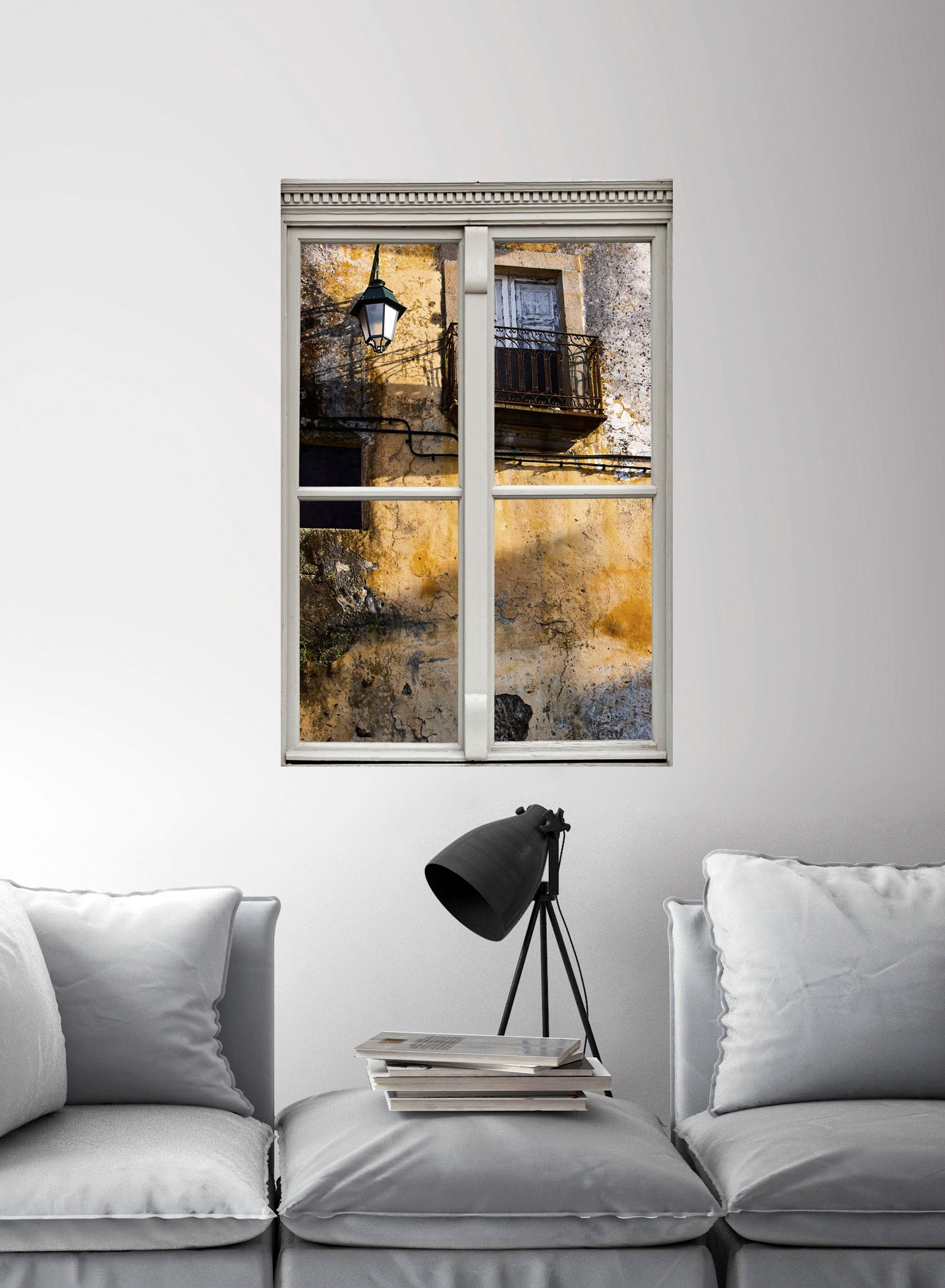 queence Wandsticker »Wand«, Wandsticker, Wandbild, selbstklebend, 3D, Fenster