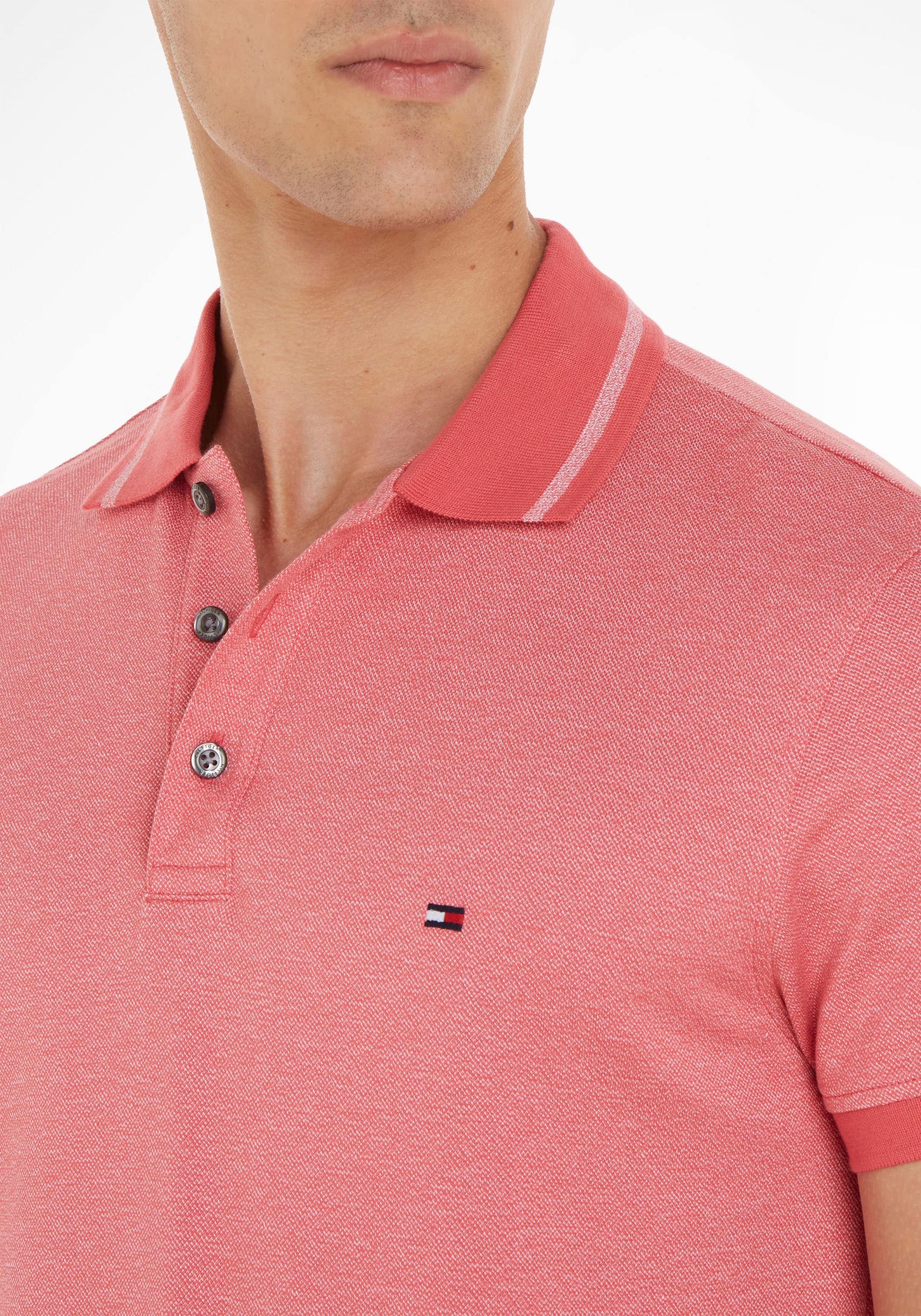 Tommy Hilfiger Poloshirt »PRETWIST MOULINE TIPPED POLO«, in Mouline-Optik