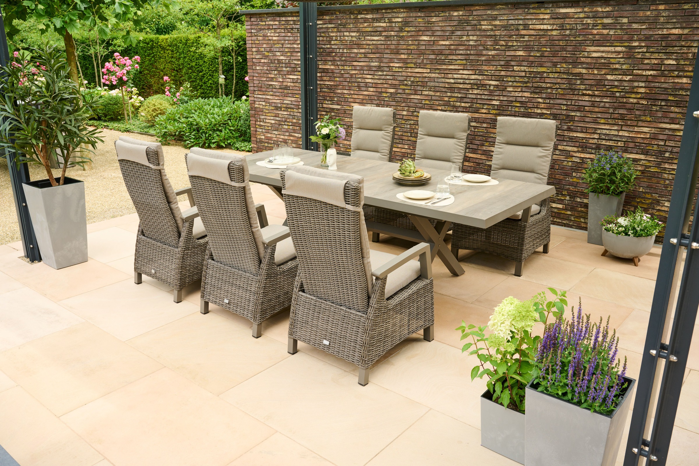 Siena Garden Garten-Essgruppe »»Corido Move« mit Sincro Ausziehtisch« Set, günstig online kaufen