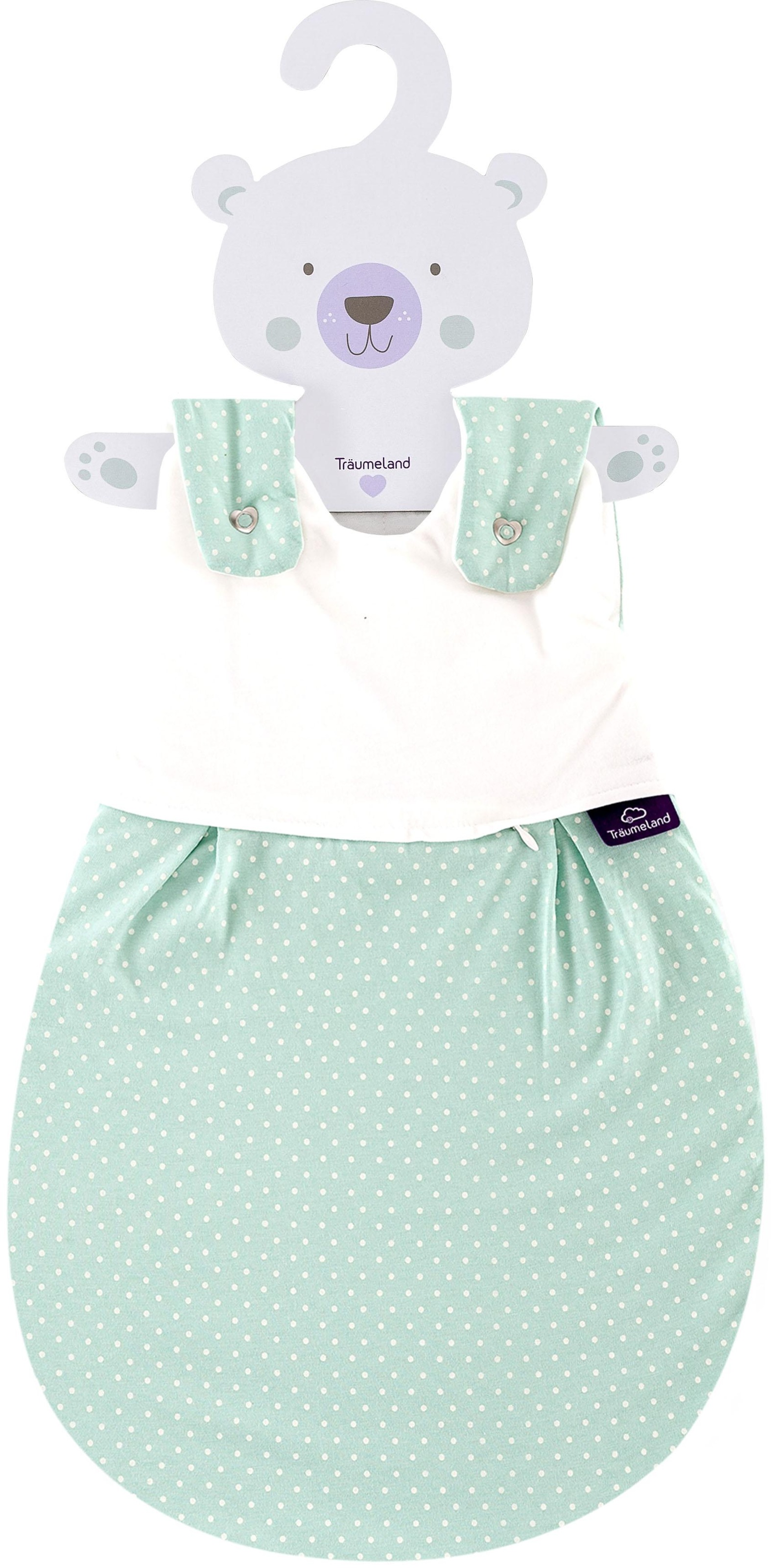 Träumeland Babyschlafsack »Außenschlafsack Pünktchen mint« günstig online kaufen