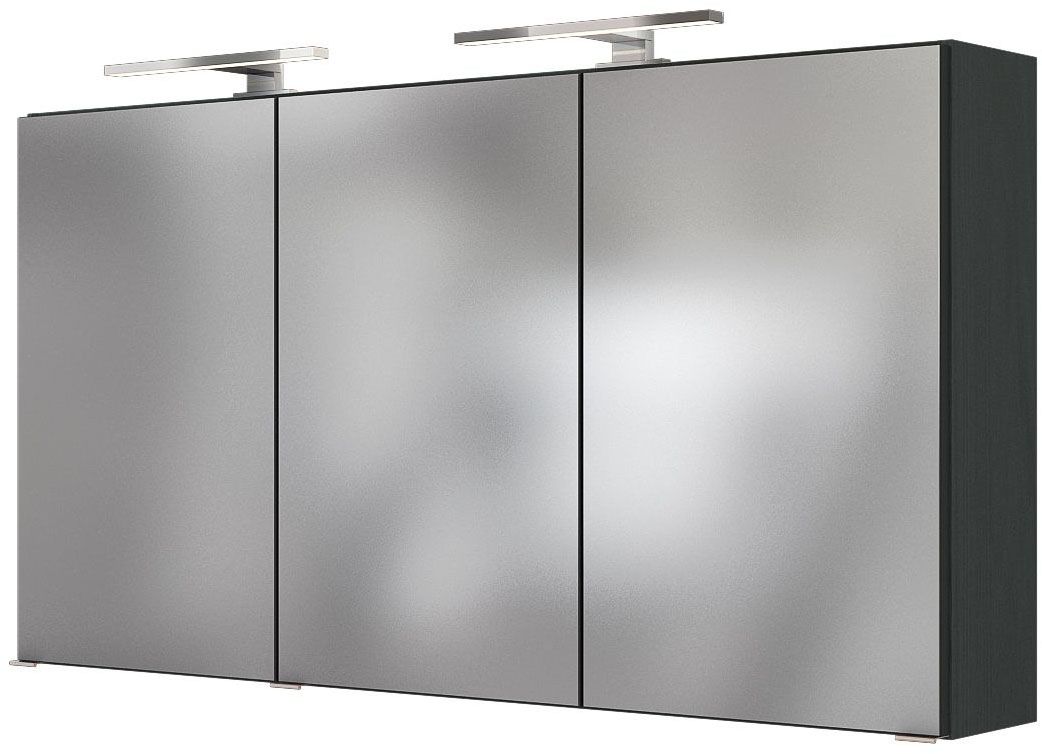 welltime Badmöbel-Set »Welltime Möbel Baabe Waschtisch-Set 3tlg. oder 5tlg.«, (5 St.), gedämpfte Scharniere und Softclose-Funktion, inklusive LED-Beleuchtung