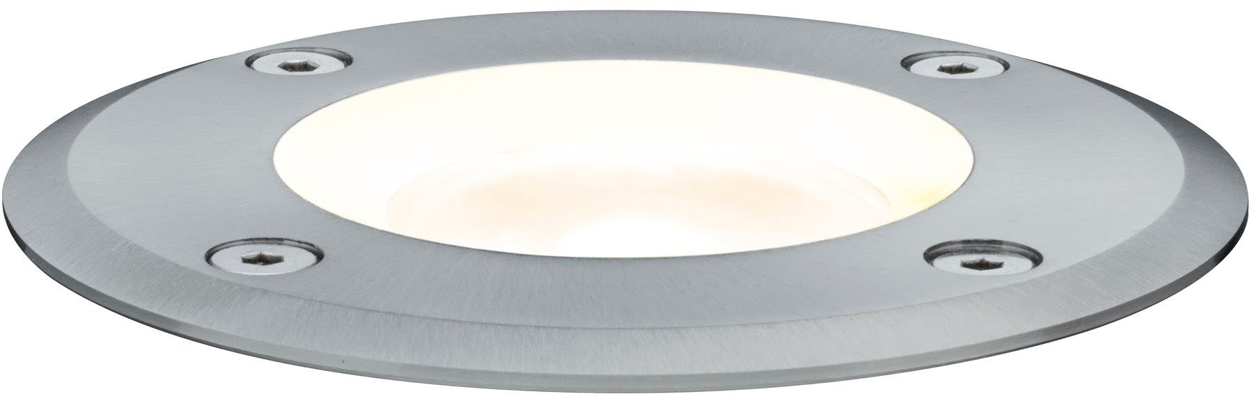 Paulmann LED Einbauleuchte »Outdoor 230V Boden IP67 rund GU10 3,5W 140x140mm Edelstahl/Metall«, 1 flammig, Leuchtmittel GU10 | LED fest integriert, GU10, IP67