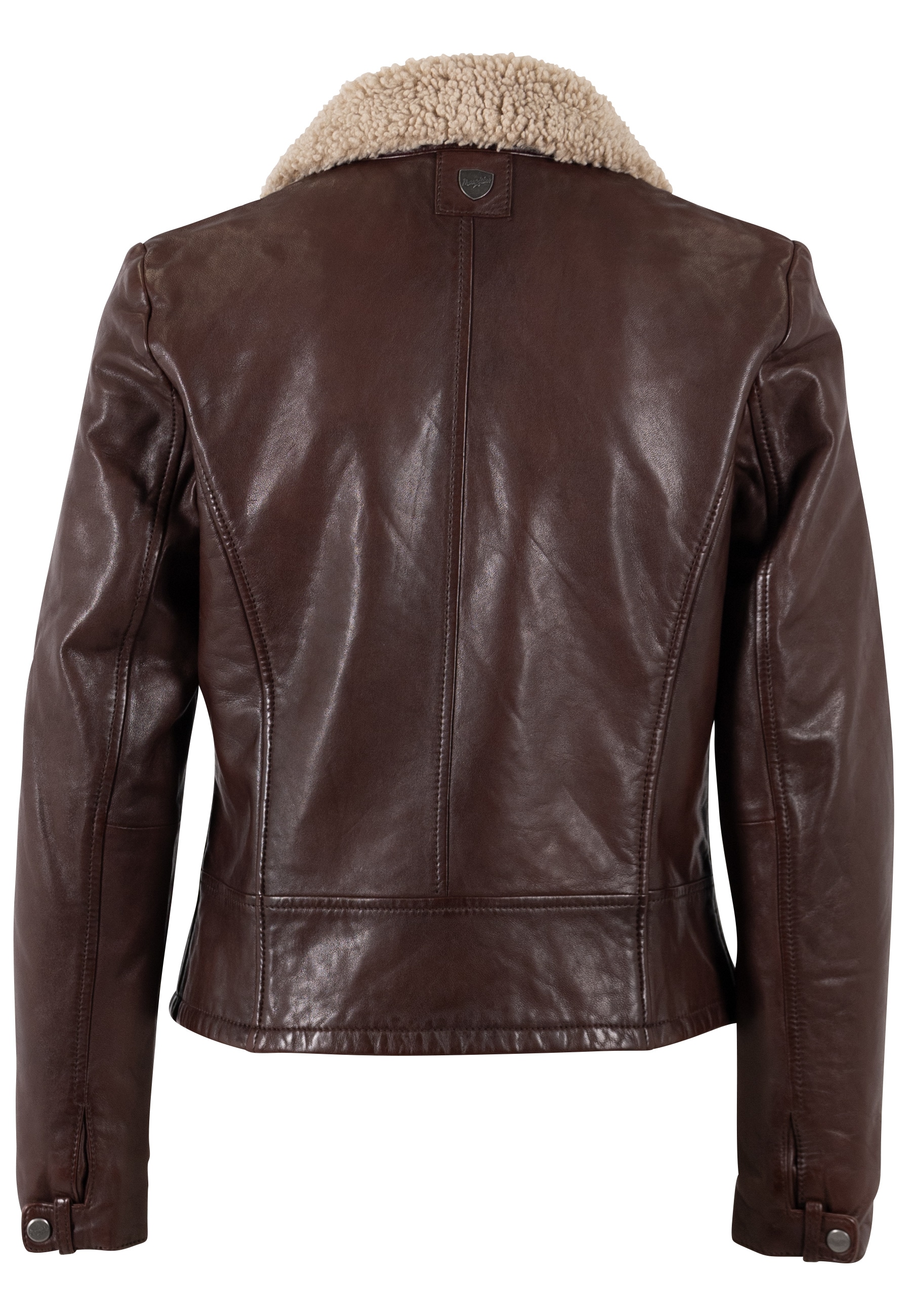 Mauritius Lederjacke »MWElira« mit Teddyfellkragen