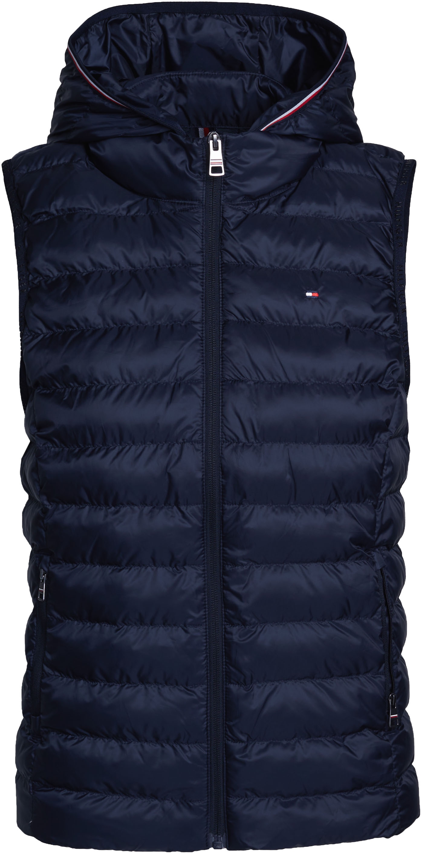 Tommy Hilfiger Steppweste »LW PADDED GLOBAL STRIPE VEST«, (Global Serie TH WOMEN), Reißverschlusstaschen