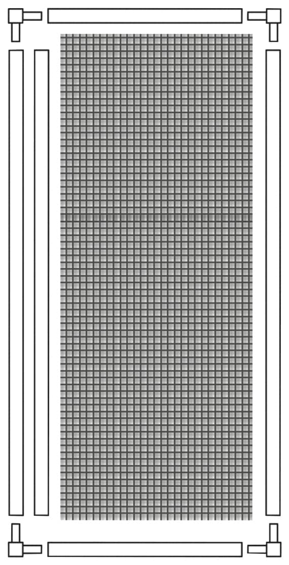 SCHELLENBERG Insektenschutzrollo »für Balkontüren und Terrassentüren in weiß und anthrazit«, Insektenschutz, Insektenschutz mit Rahmen zum Auf- und Zuschieben, 100 x 215 cm