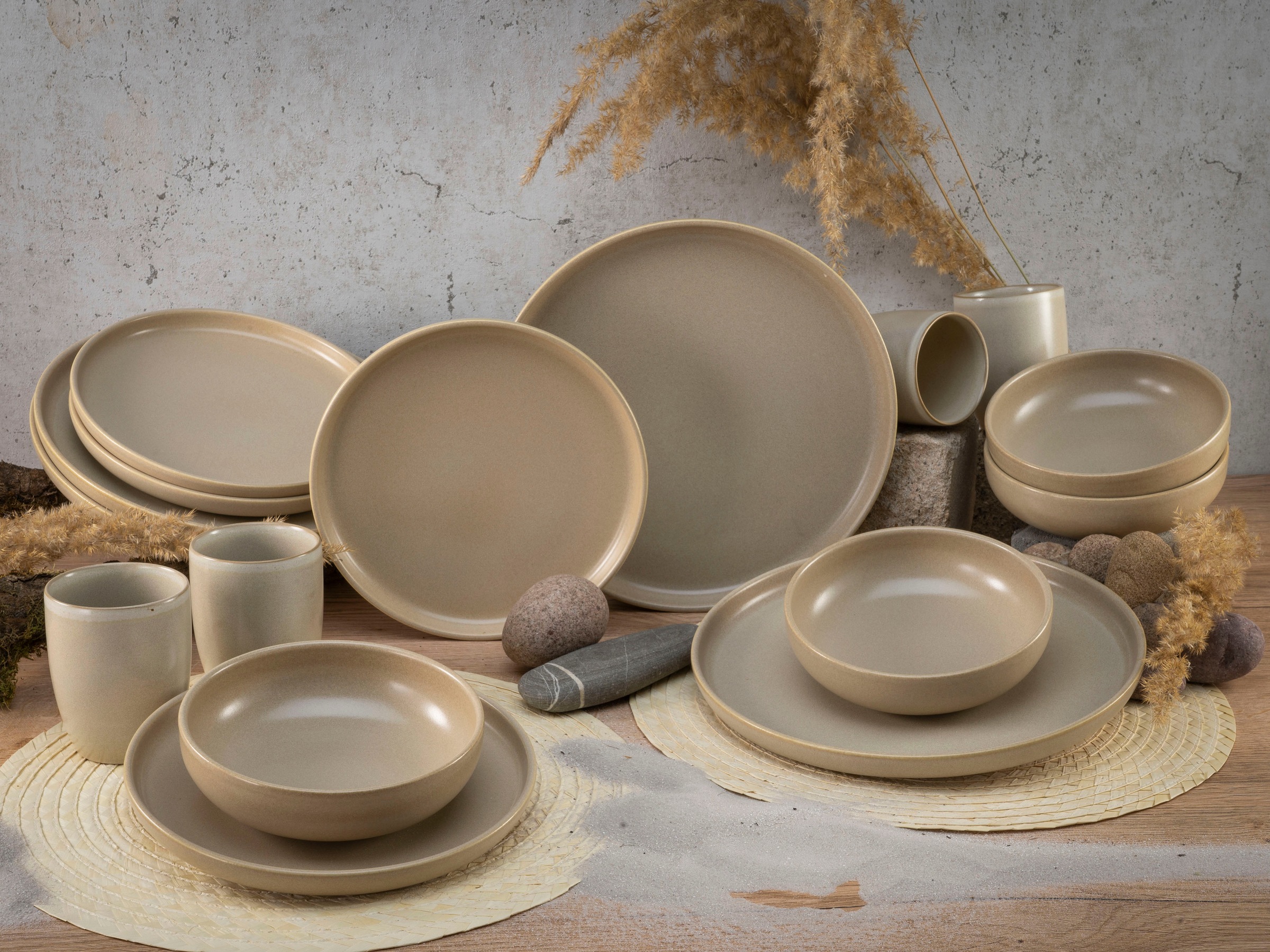 CreaTable Kombiservice »Uno«, (Set, 16 tlg., Kaffeeservice und Tafelservice günstig online kaufen