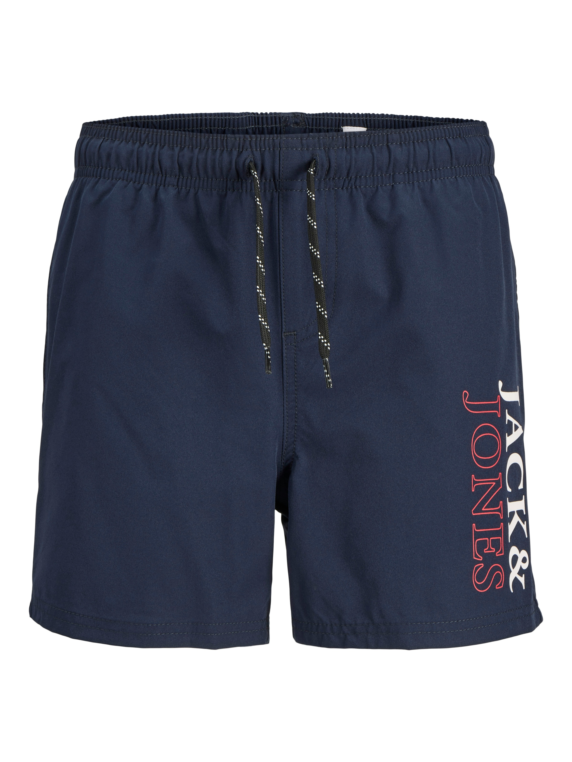 Jack & Jones Junior Badeshorts »JPSTMAUI JJSWIM DOUBLE LOGO AKM SN JNR«, mit coolem Logoprint auf dem Bein