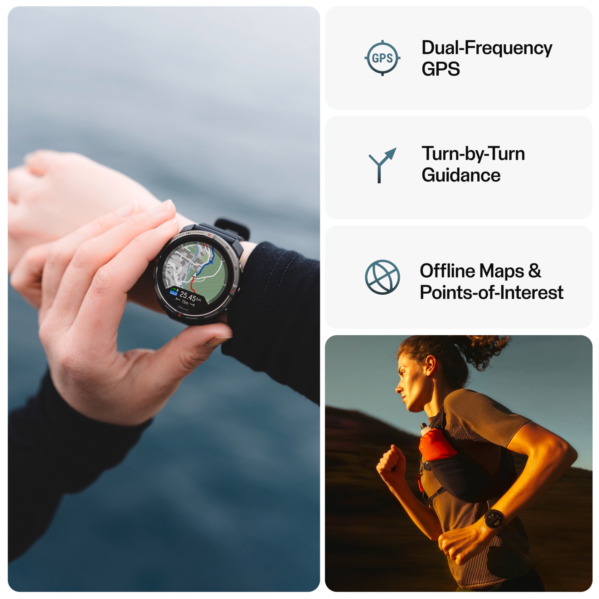 Polar Smartwatch »GRIT X2« (3,25 cm / 1,28 ″)